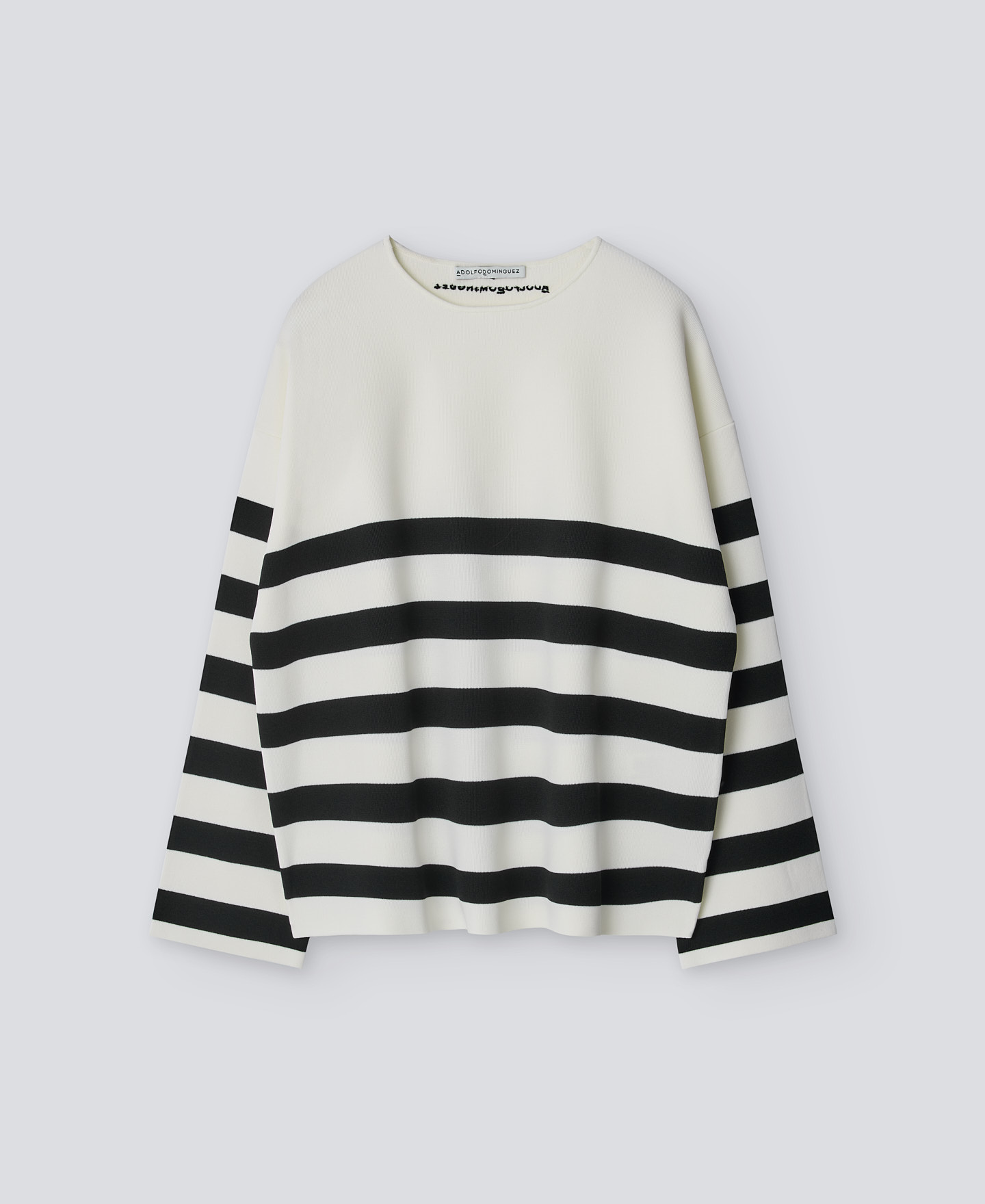 Striped bicolour sweater woman image number 4