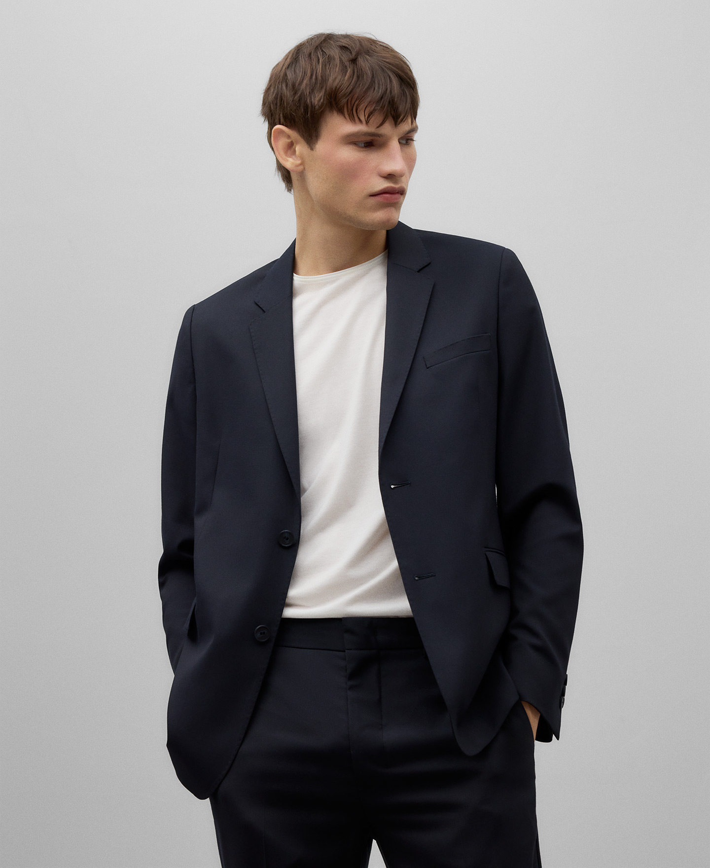 Regular fit tailored blazer man image number 0