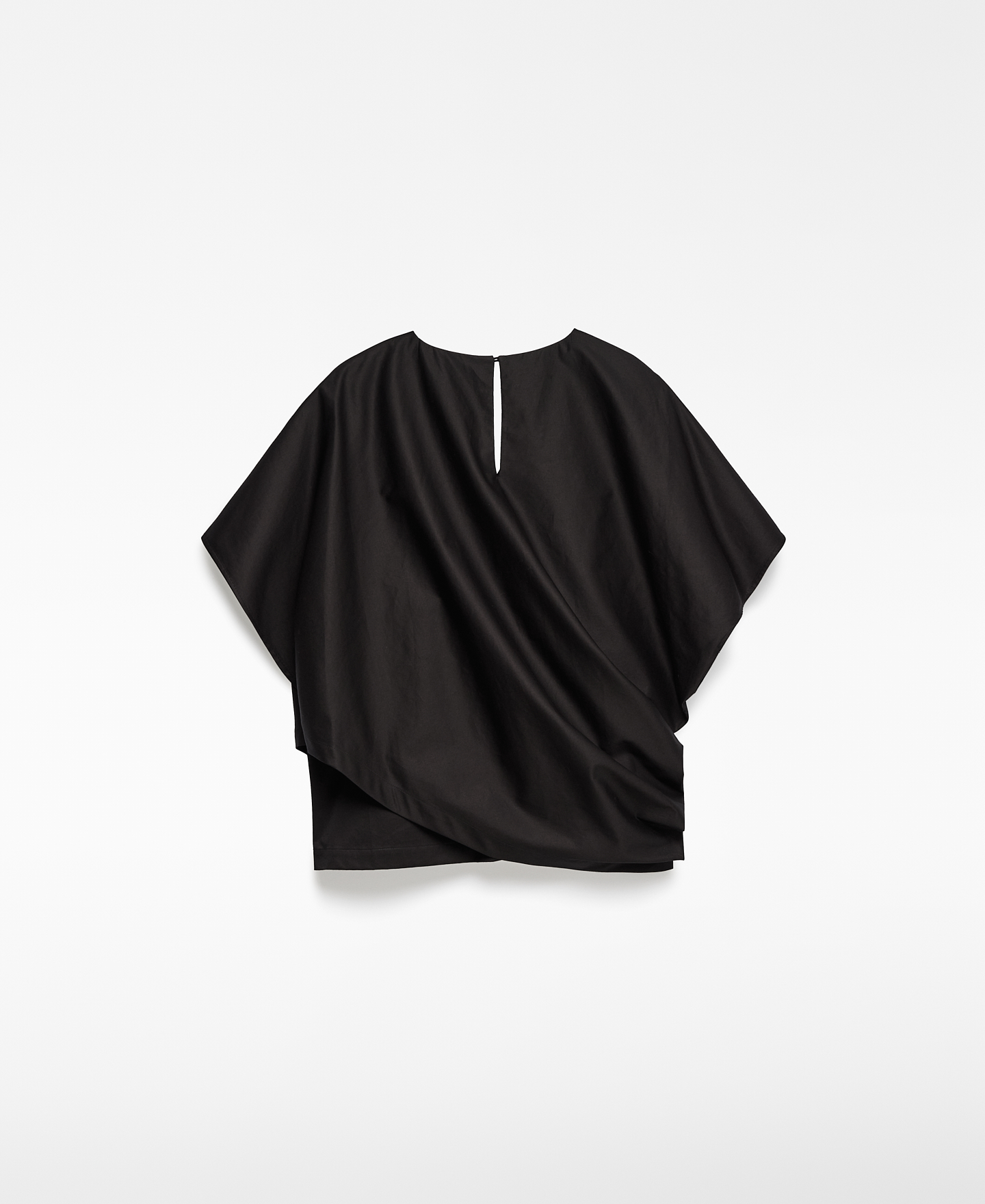 Cotton asymmetrical crossover top woman image number 5