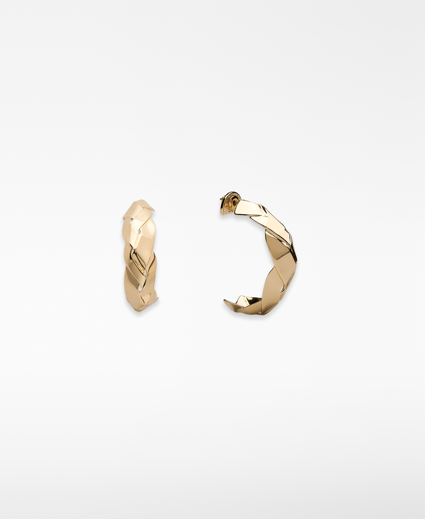 Braided metal hoops image number 0