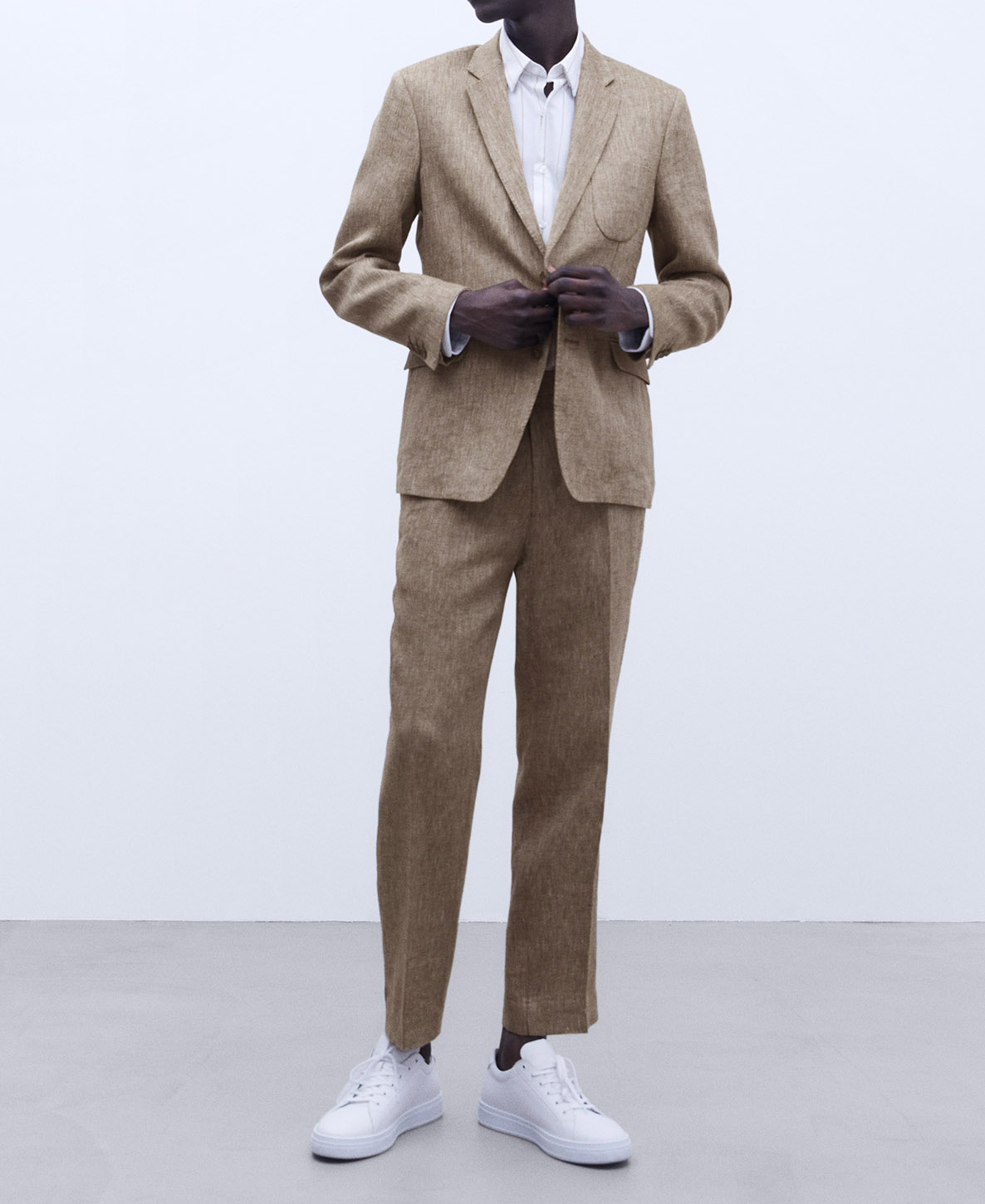 European linen tailored trousers image number 1