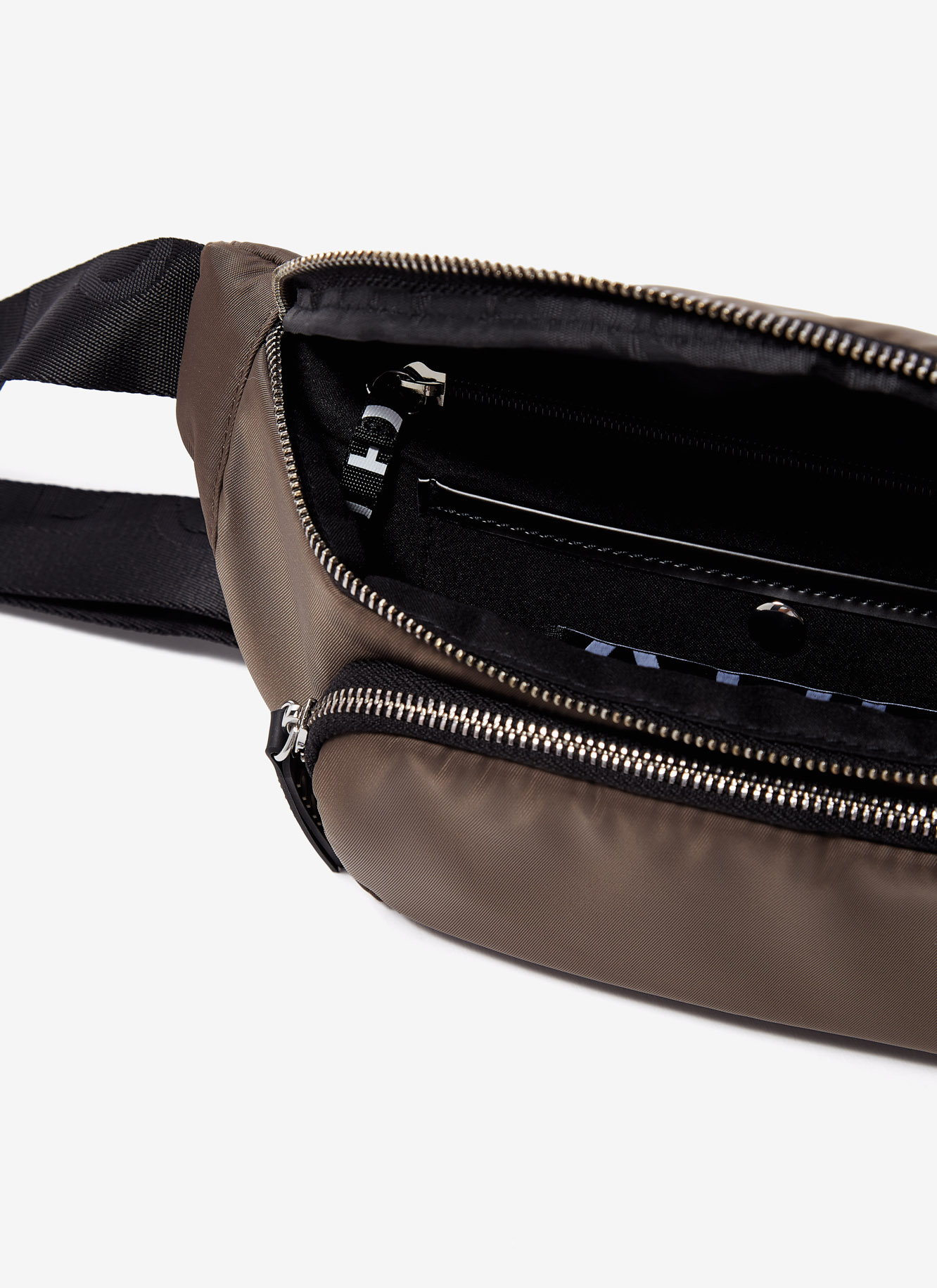 Nylon padded waist bag image number 1