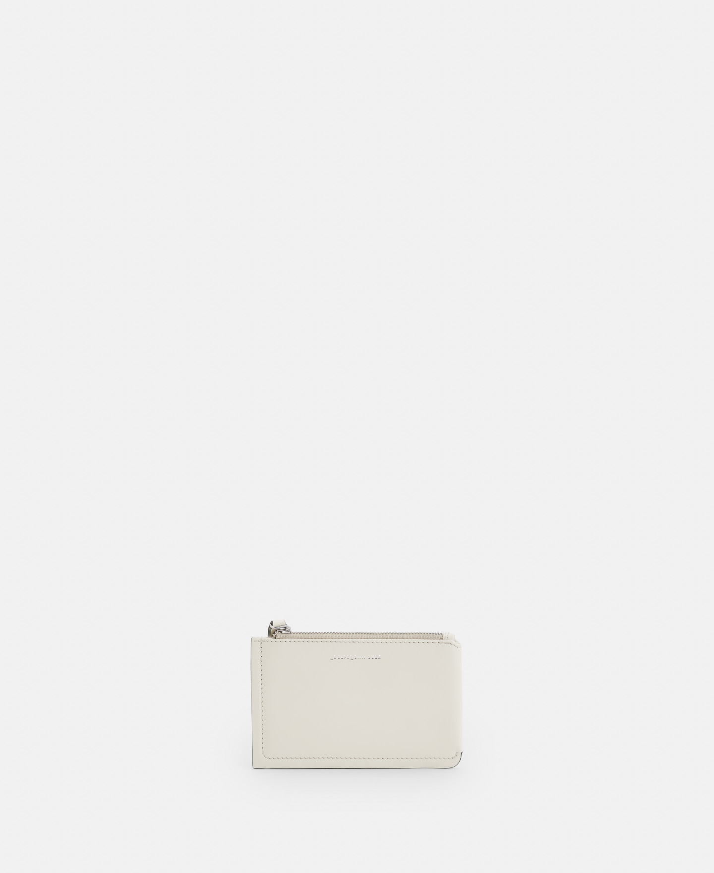 Leather wallet with zip closure image number 0