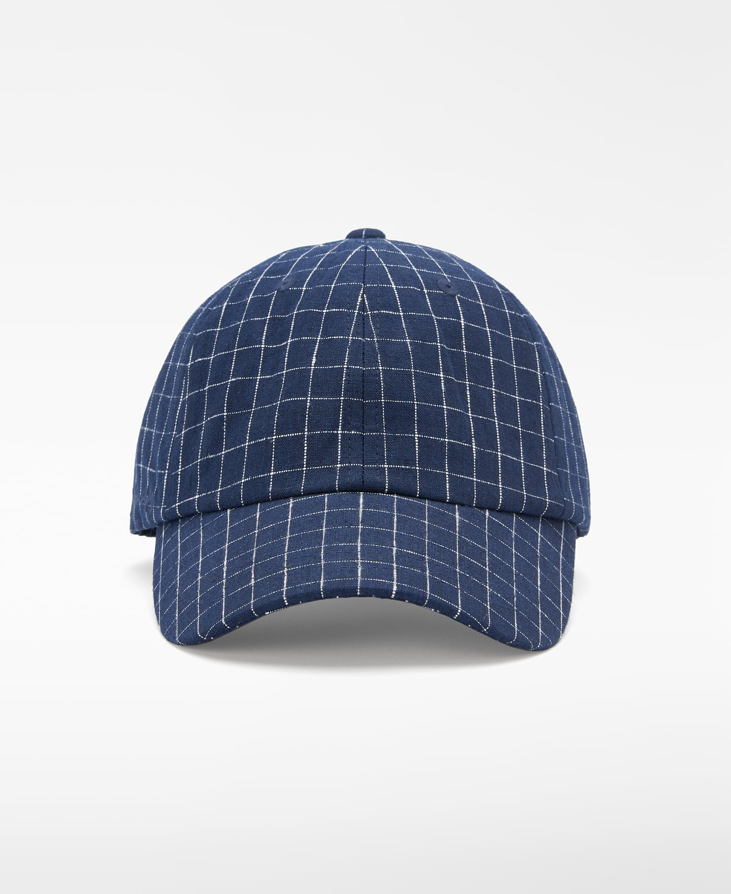 Gorra cuadros lino image number 0