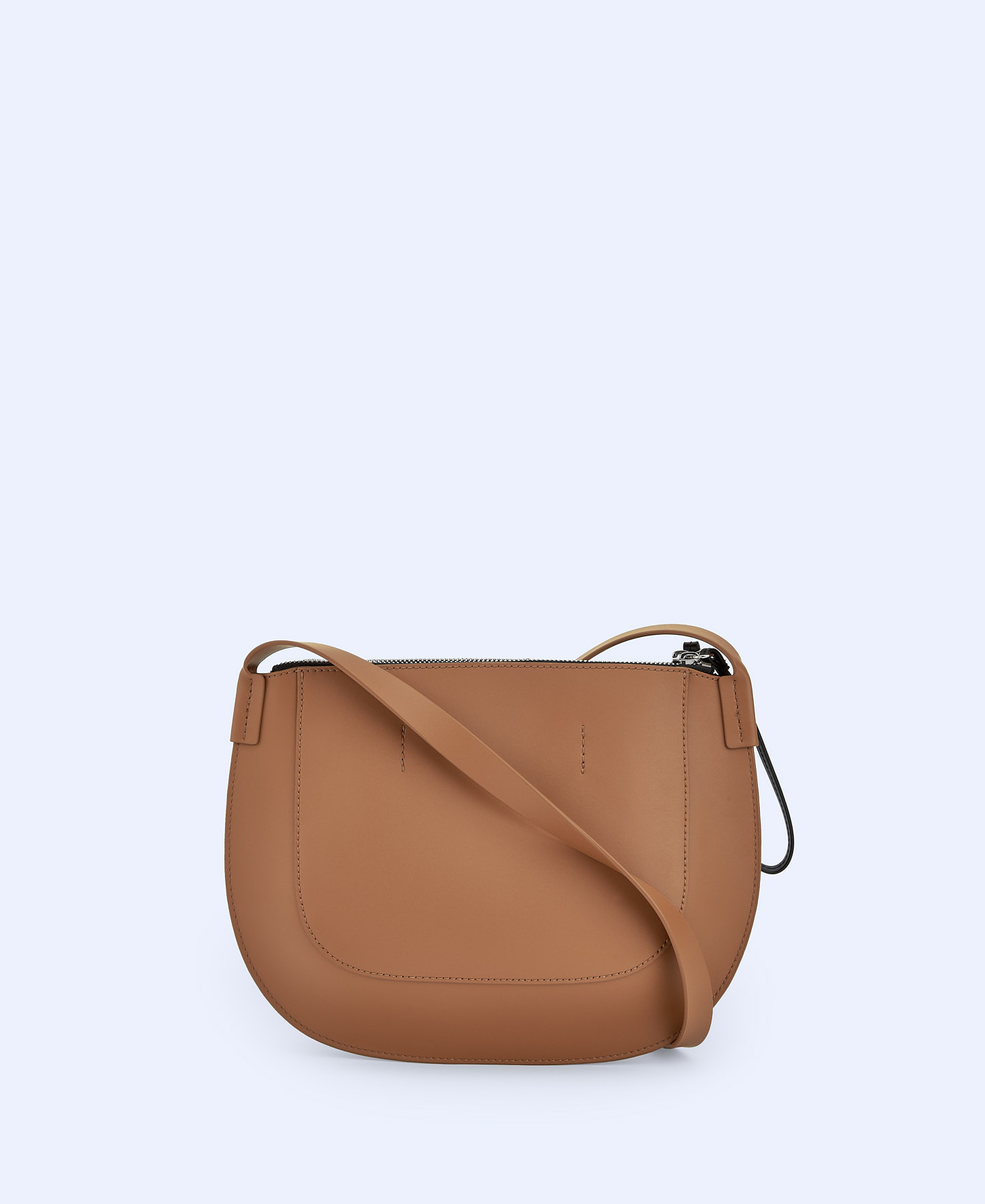 Three-colour leather shoulder bag image number 1