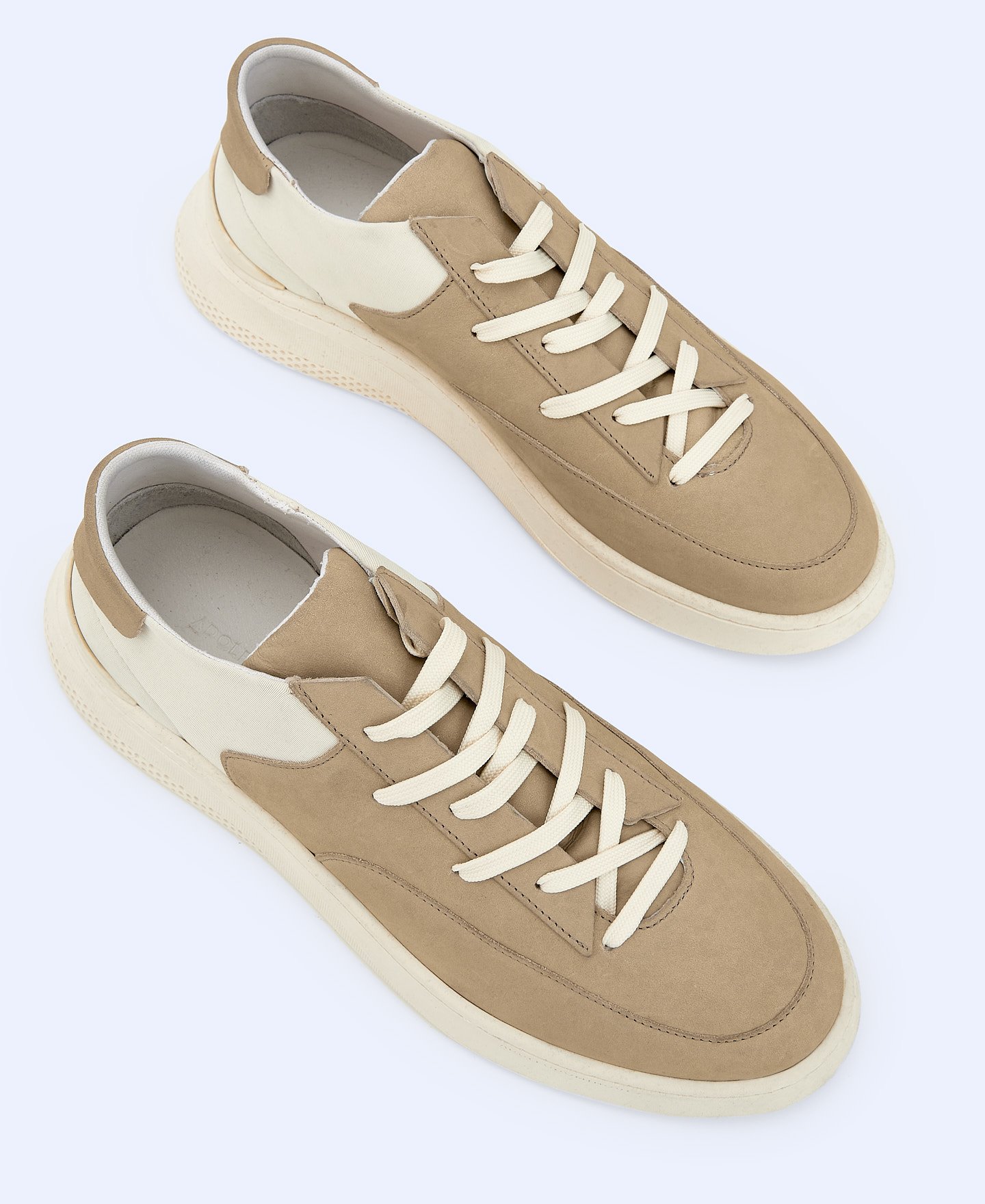 Leather and neoprene sneaker. image number 1