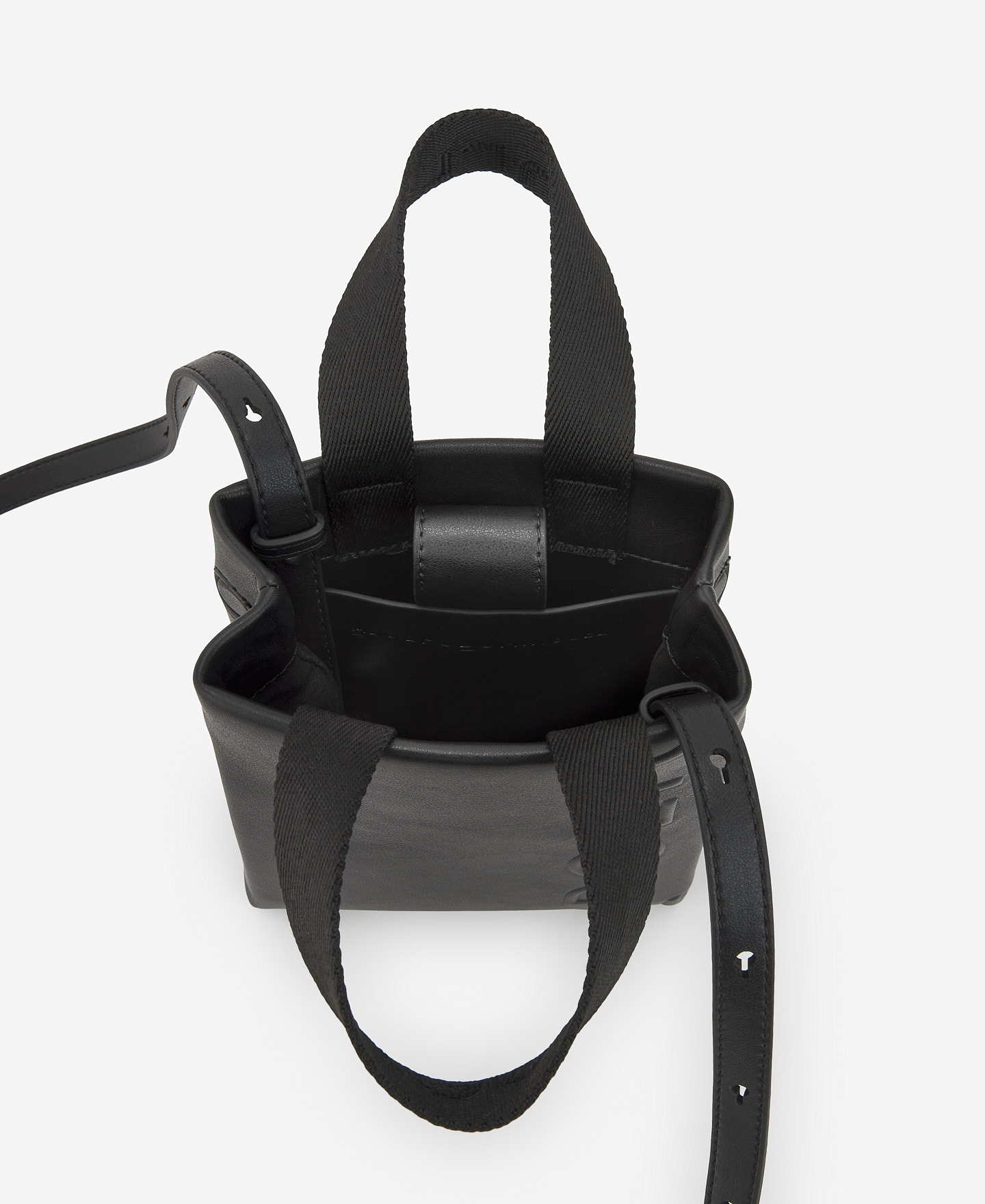 Bolso shopper pequeño negro para mujer image number 3