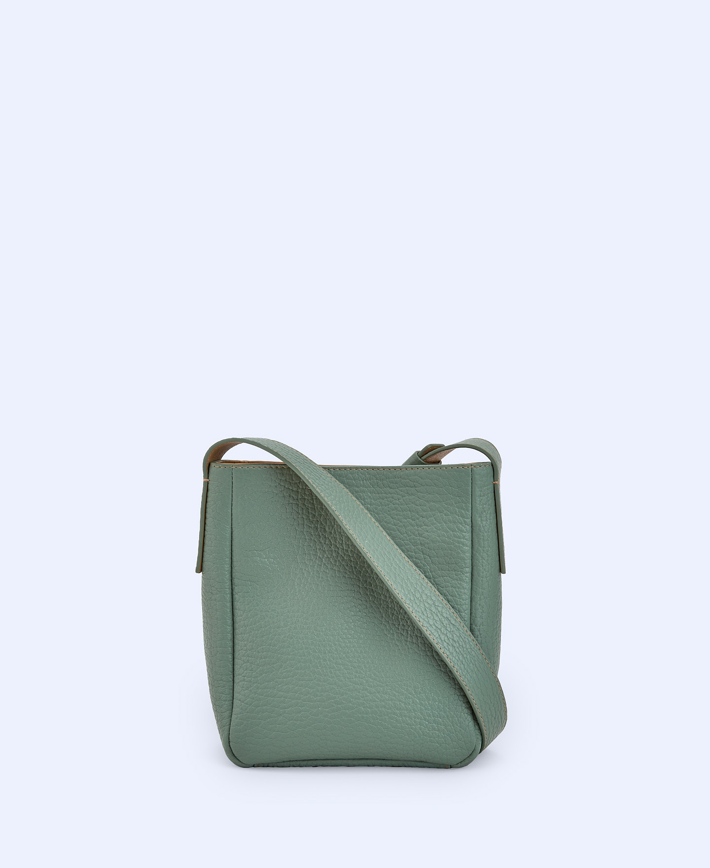 Responsible leather mini hobo bag image number 1