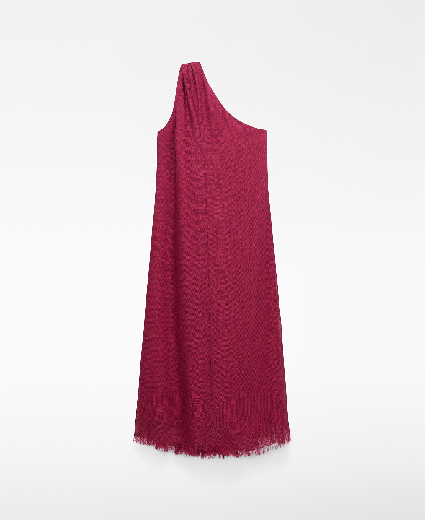 Asymmetric neckline long dress image number 5