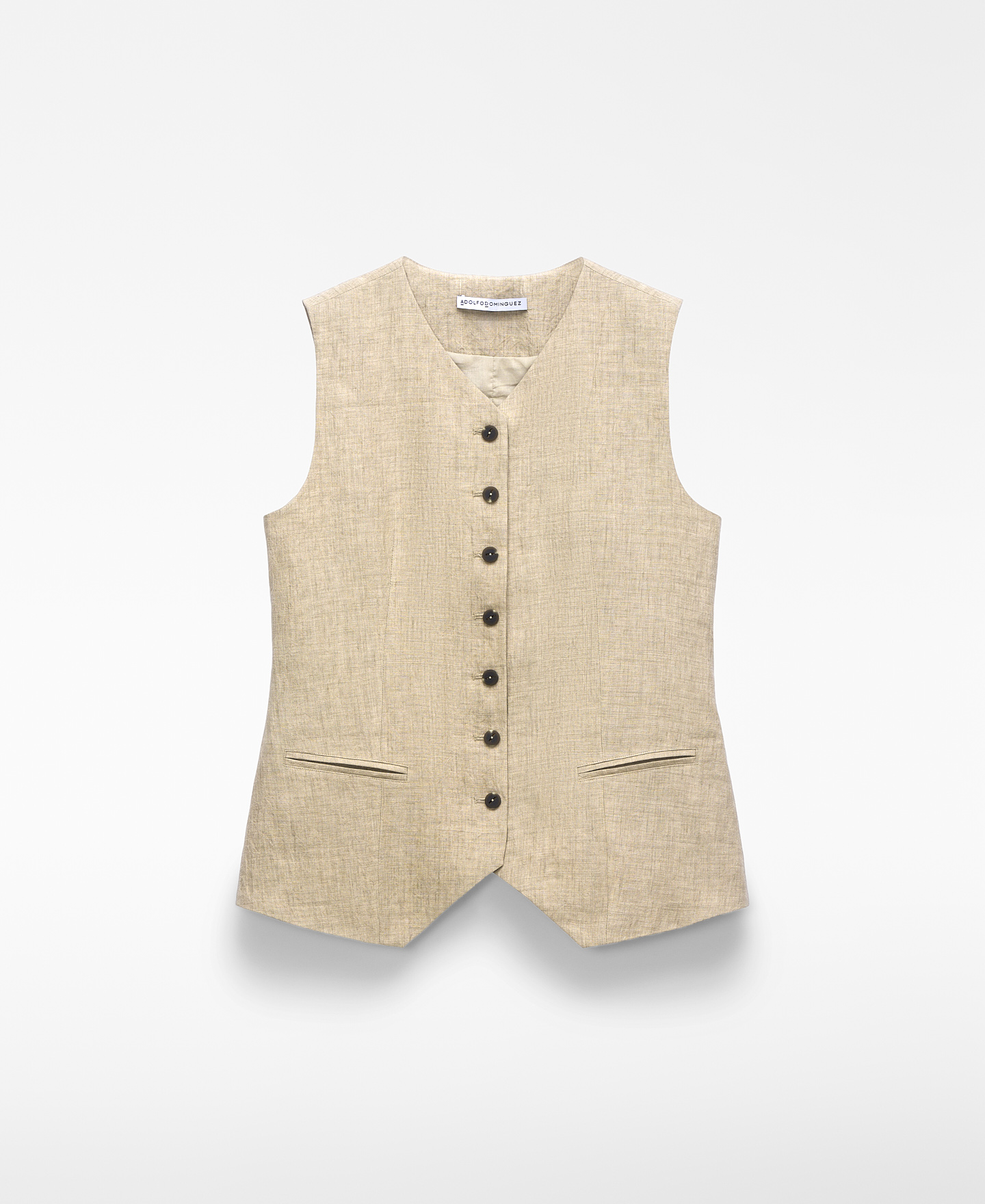 Chaleco sastre lino europeo image number 4