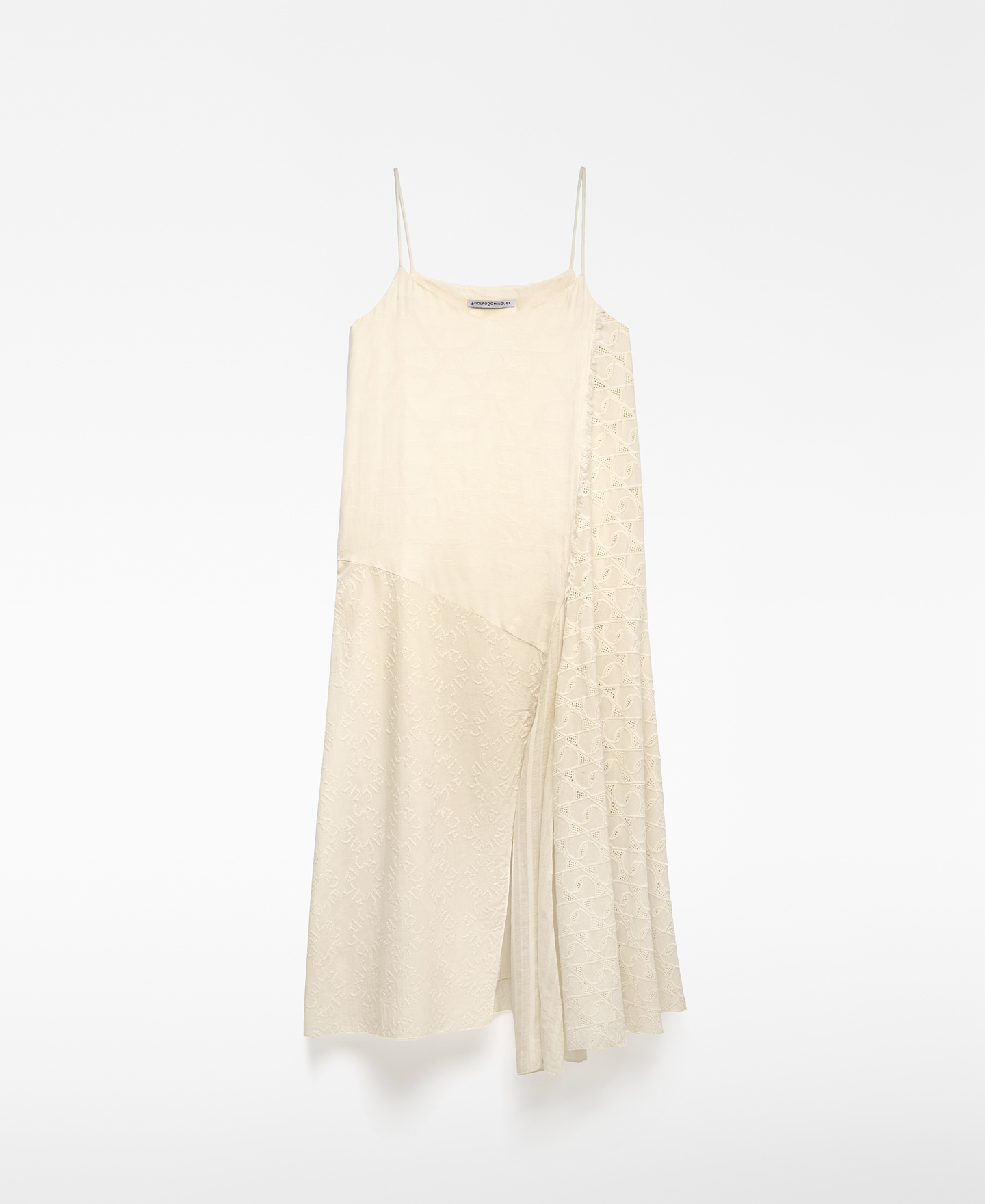 Asymmetrical combined dress woman image number 4
