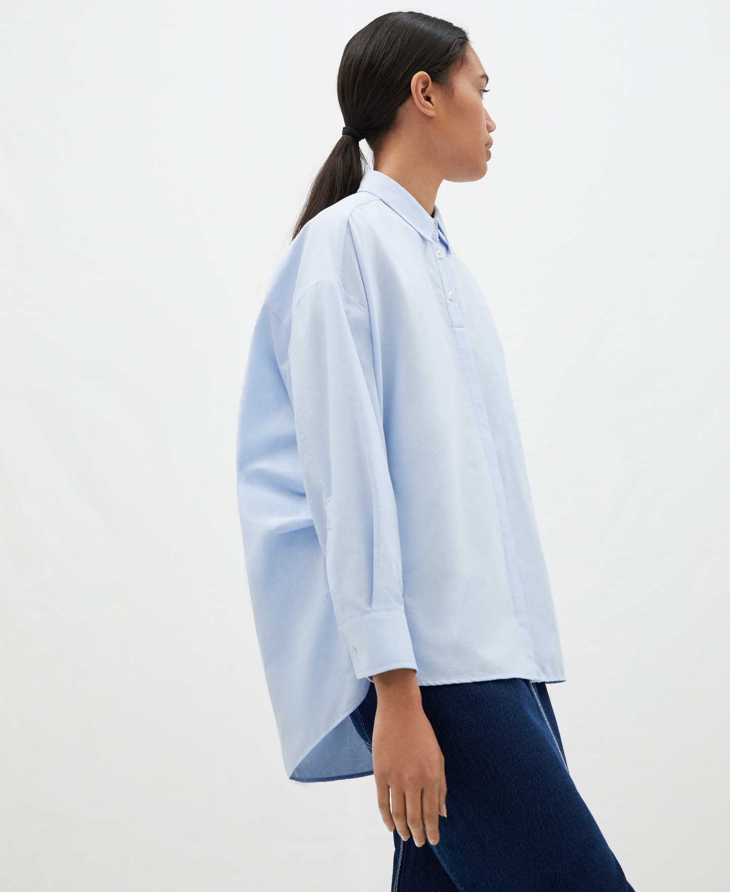 Oversize cotton shirt image number 3
