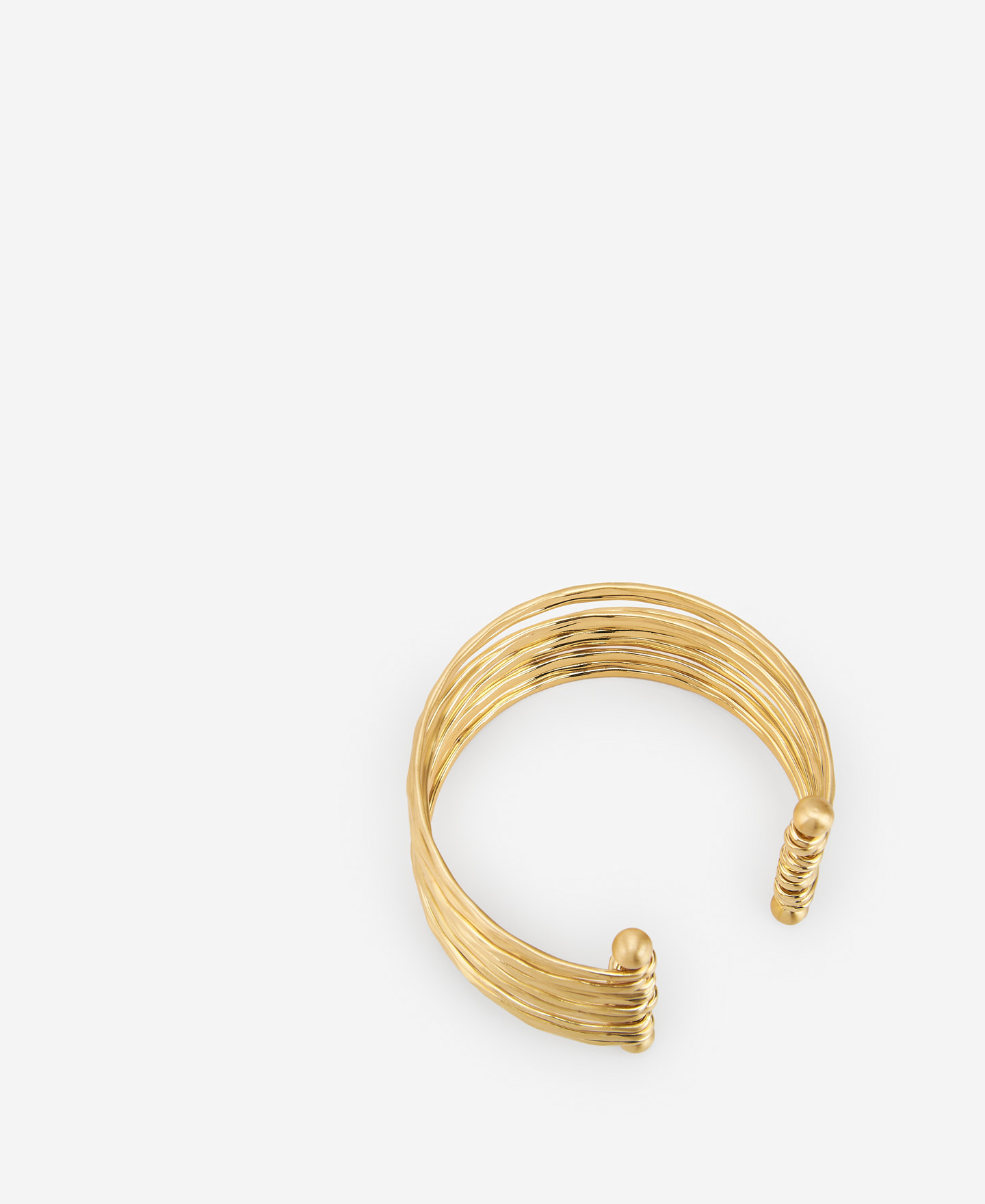 Metalic hammered motif bracelet image number 1