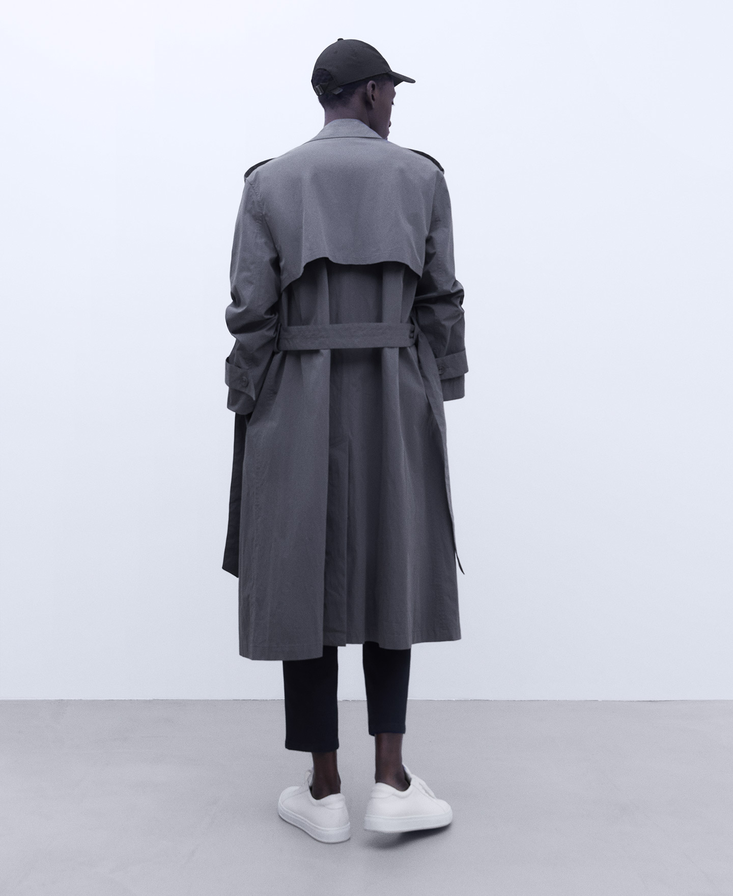 Epaulette Double Breasted Trench Coat image number 2