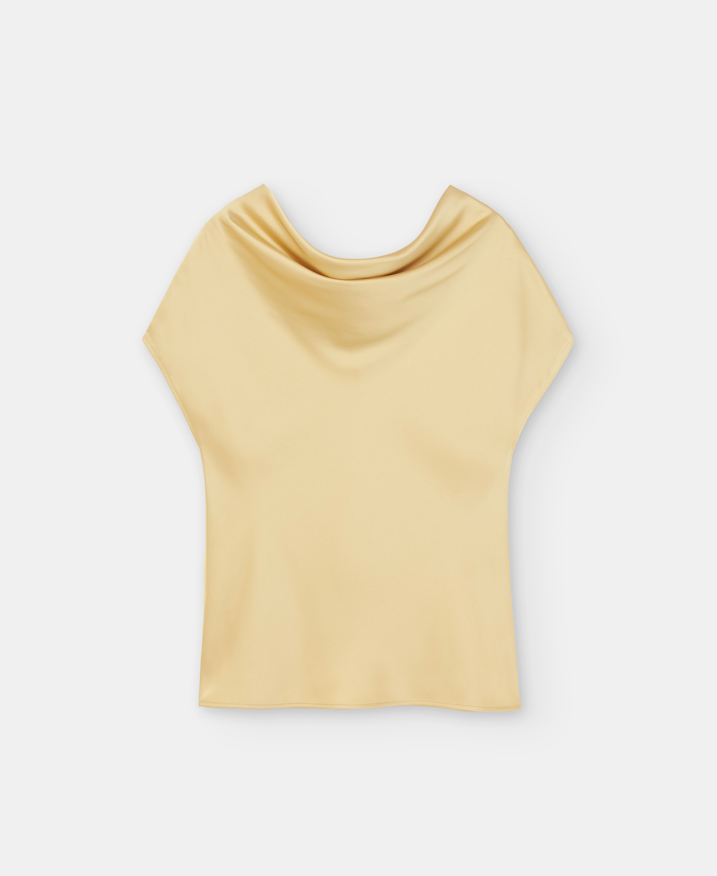 Crew neckline top in recycled polyester image number 5