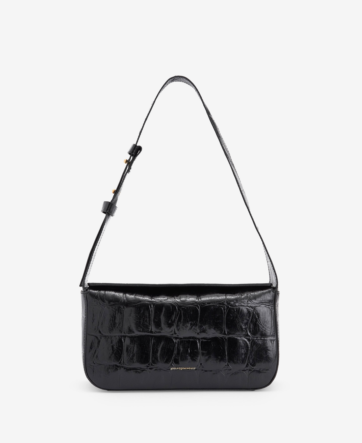 Leather baguette bag image number 0