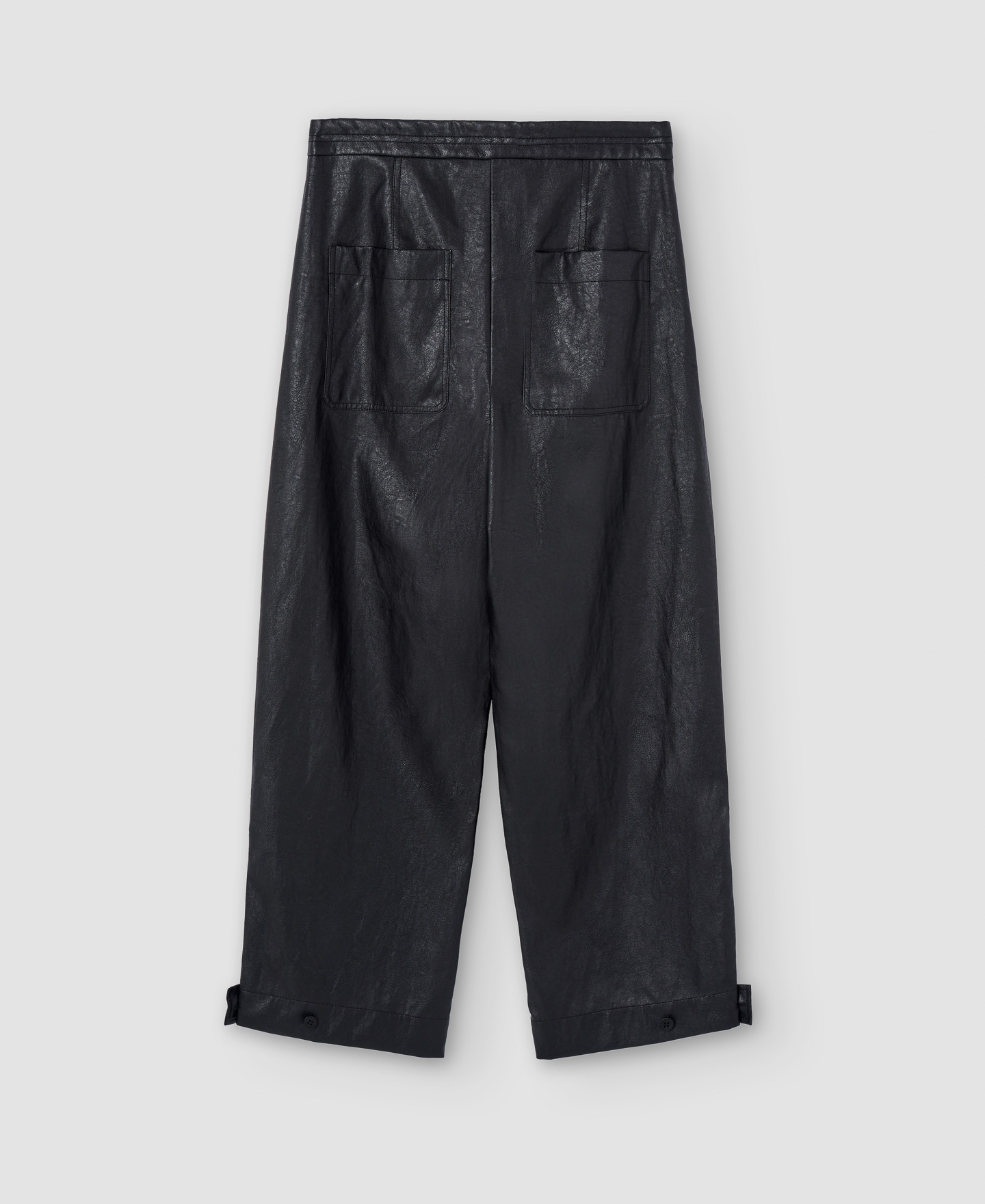 Viscose wide ankle length trousers image number 5