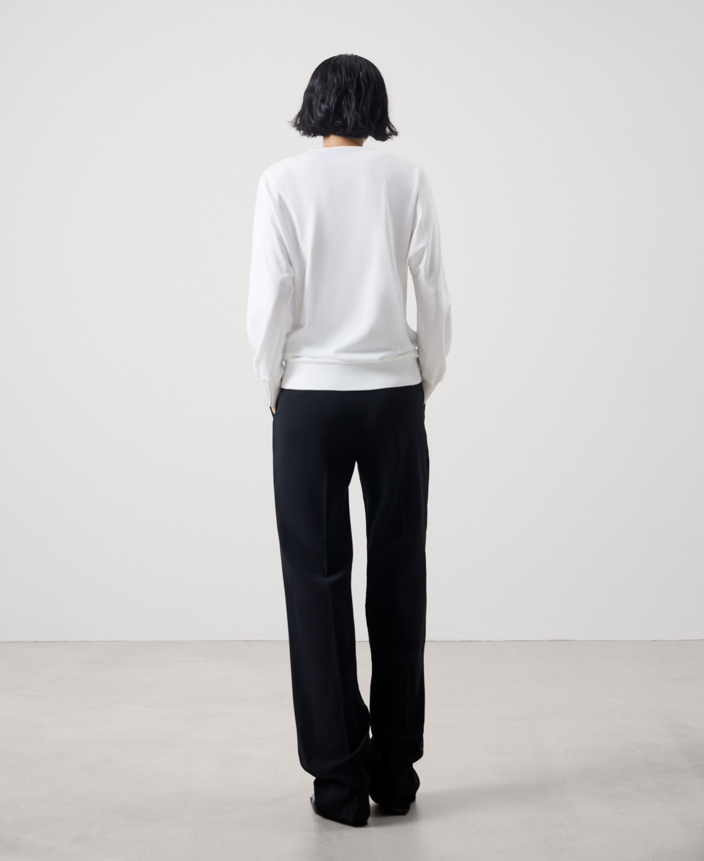 V-neckline blouse image number 2