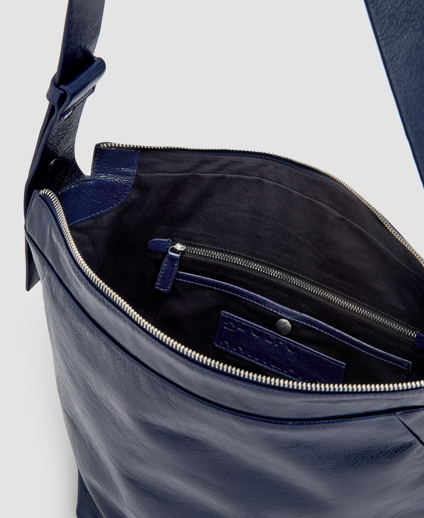 Responsible leather hobo image number 2