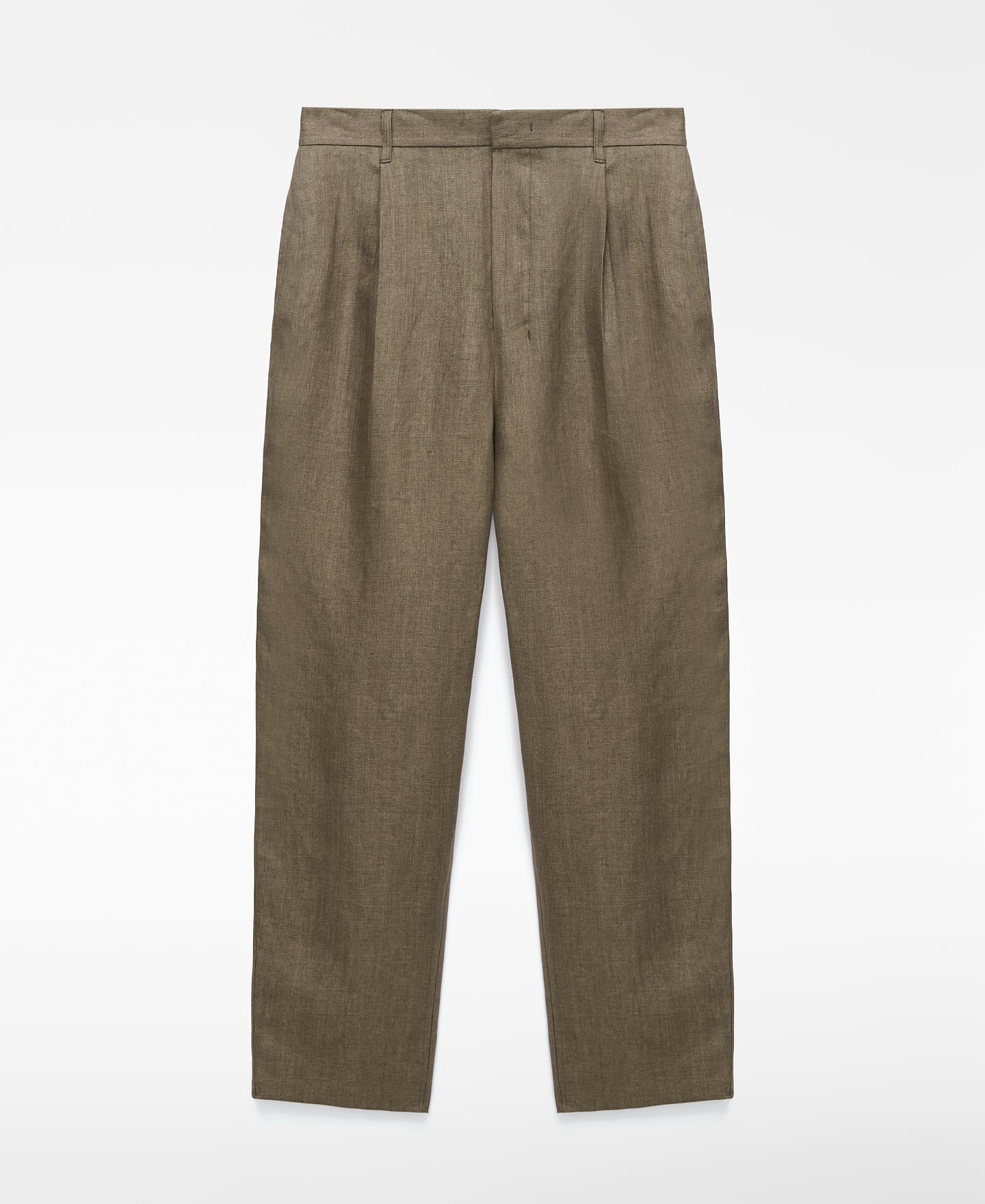 European linen semi-jogger trousers image number 4
