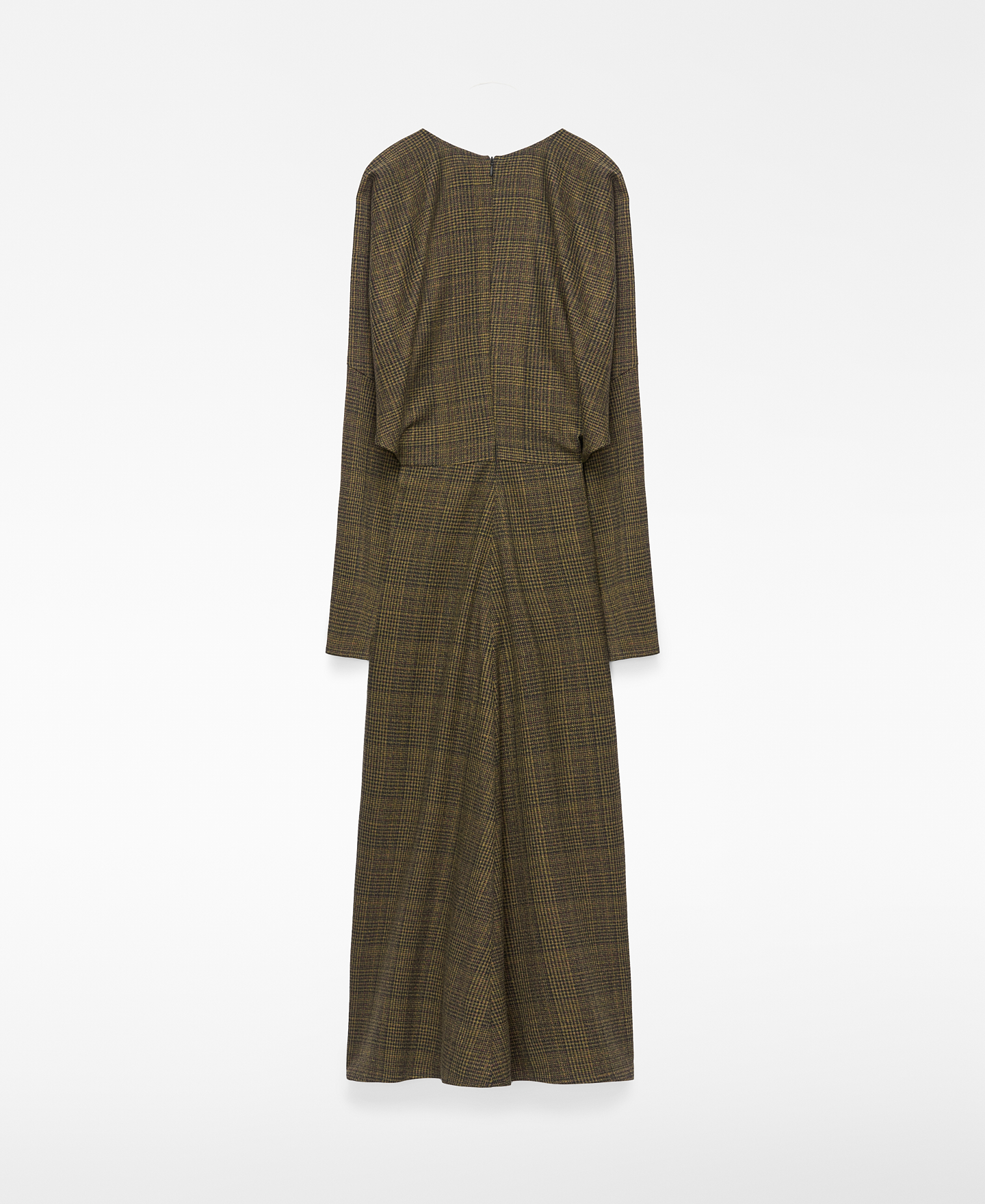 Checkered Japanese sleeve dress image number 5