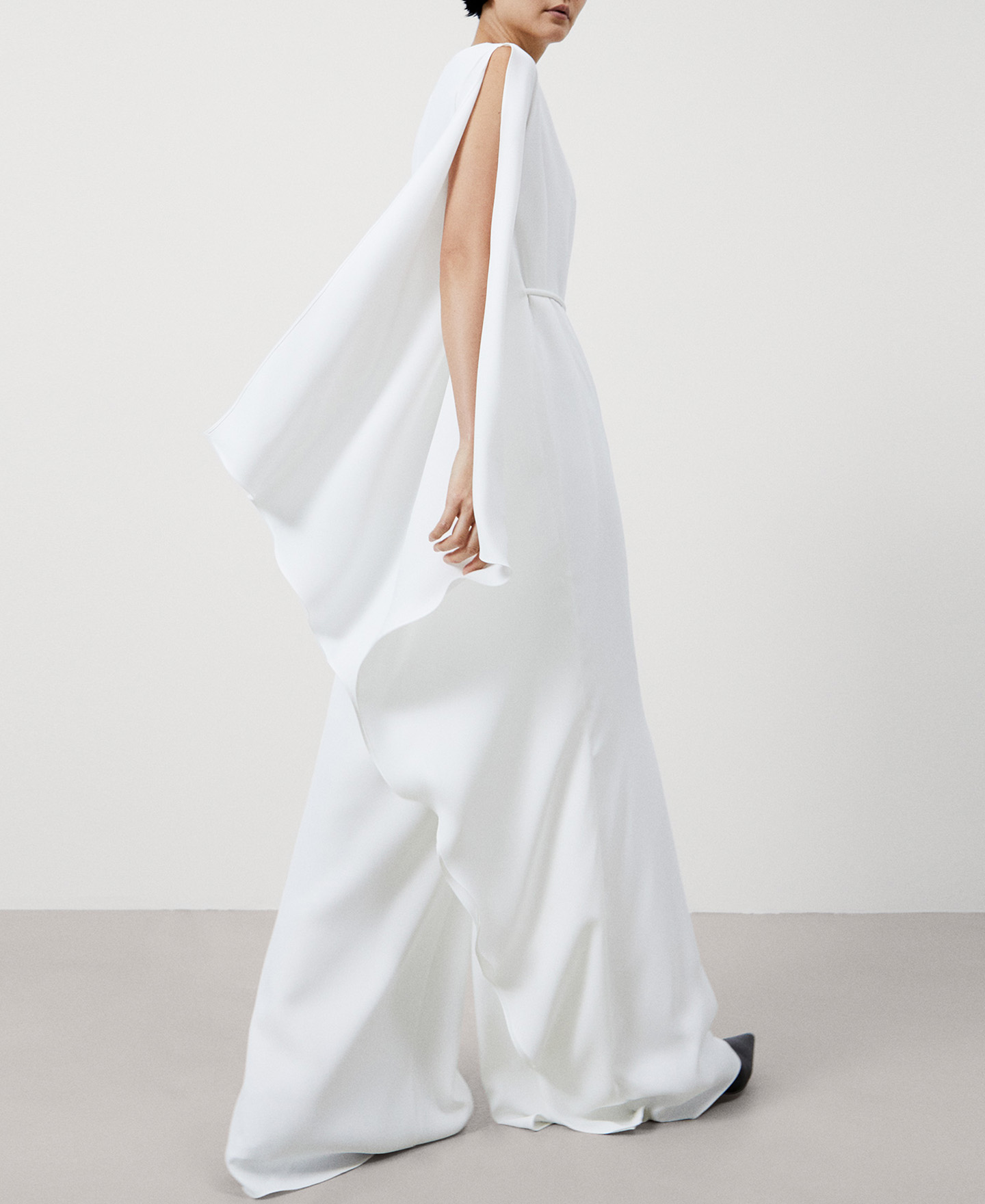 Cocktail asymmetrical jumpsuit image number 4