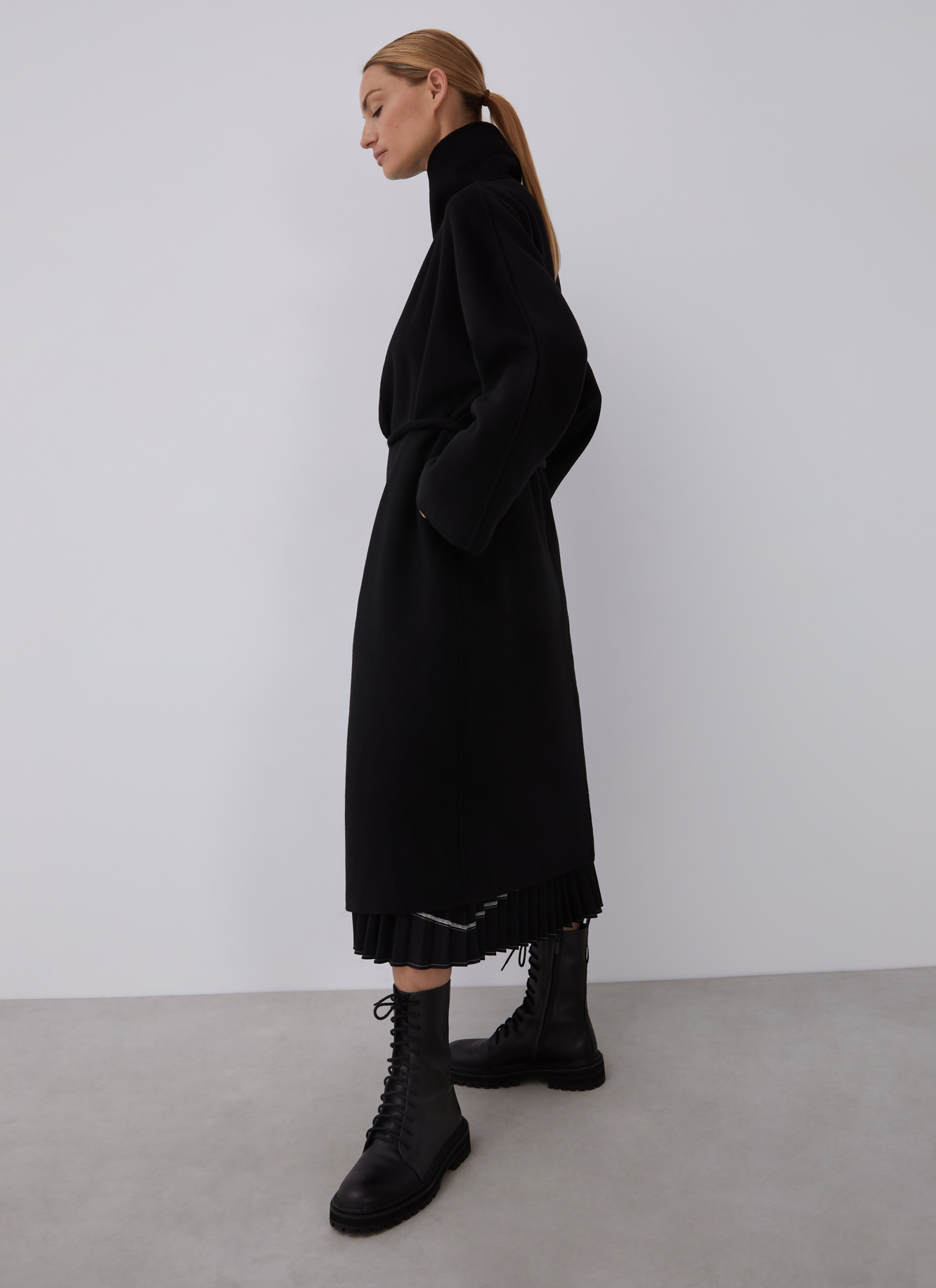 Double-faced wrapping coat image number 4