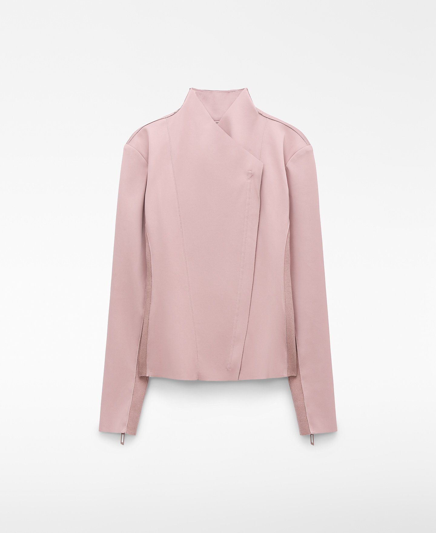 Casaco motard em camur&ccedil;a image number 4