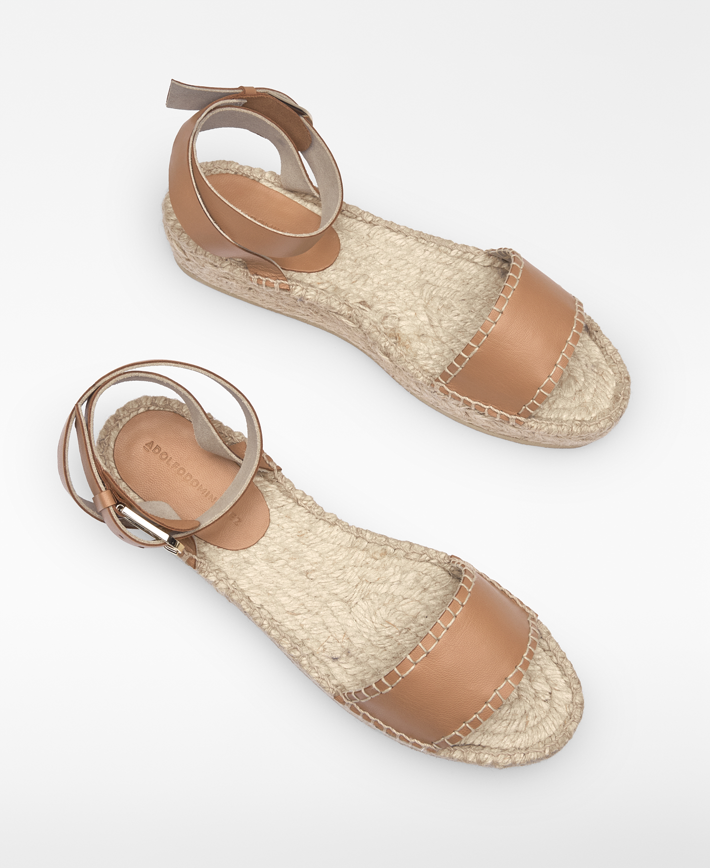 Platform leather sandal woman image number 1