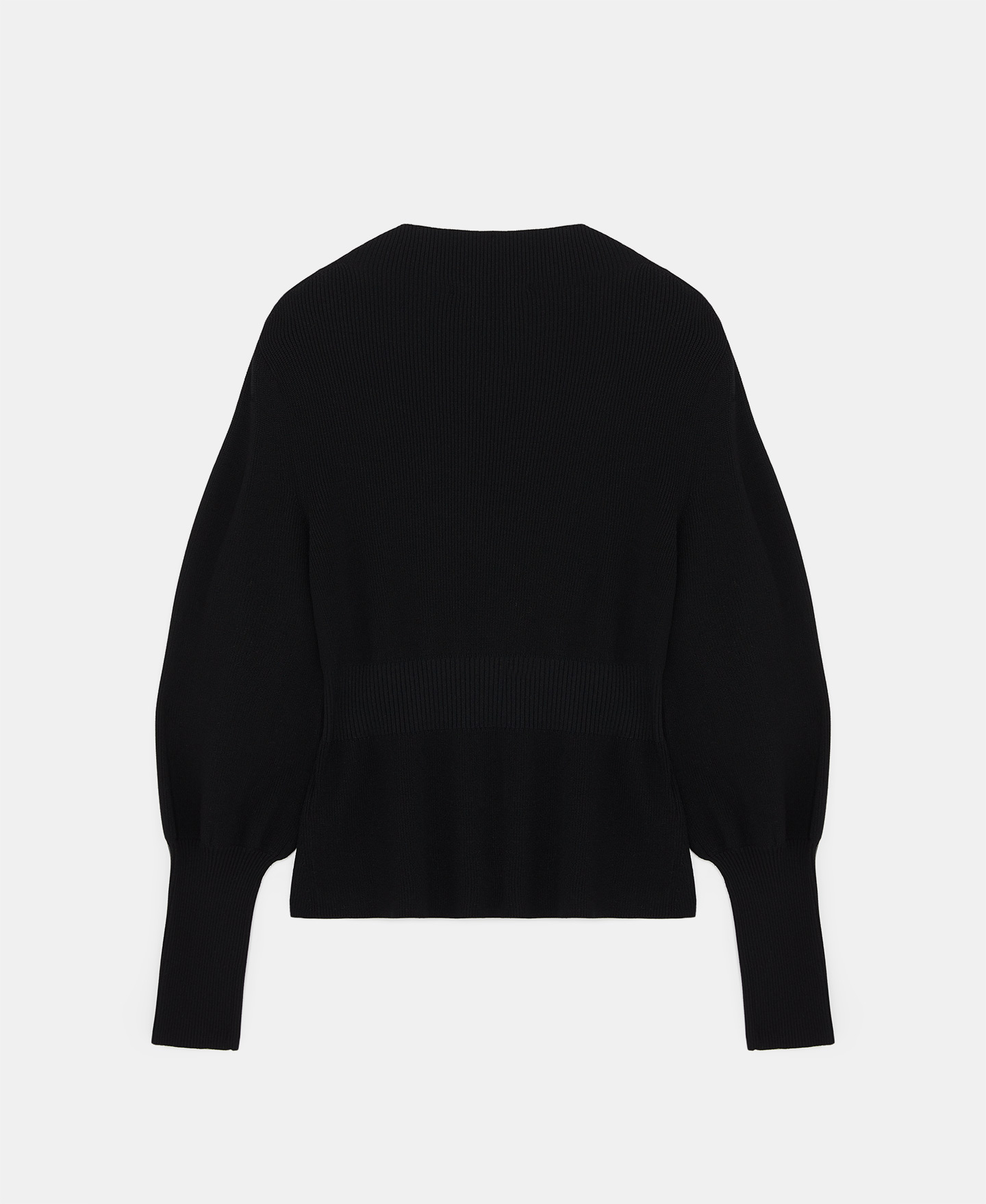 English knitted puffed sleeve sweater image number 5