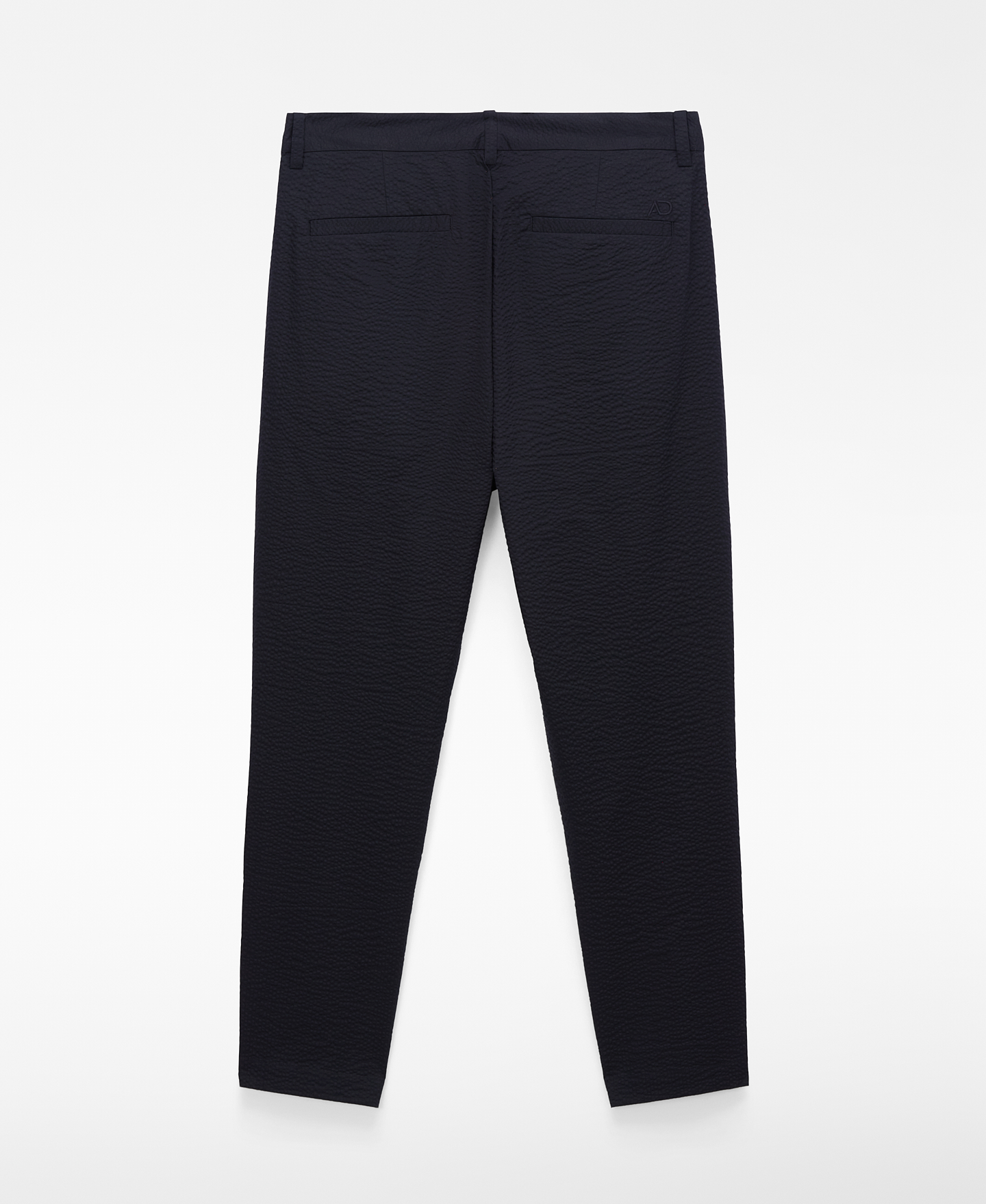 Relaxed fit seersucker chino trousers image number 5