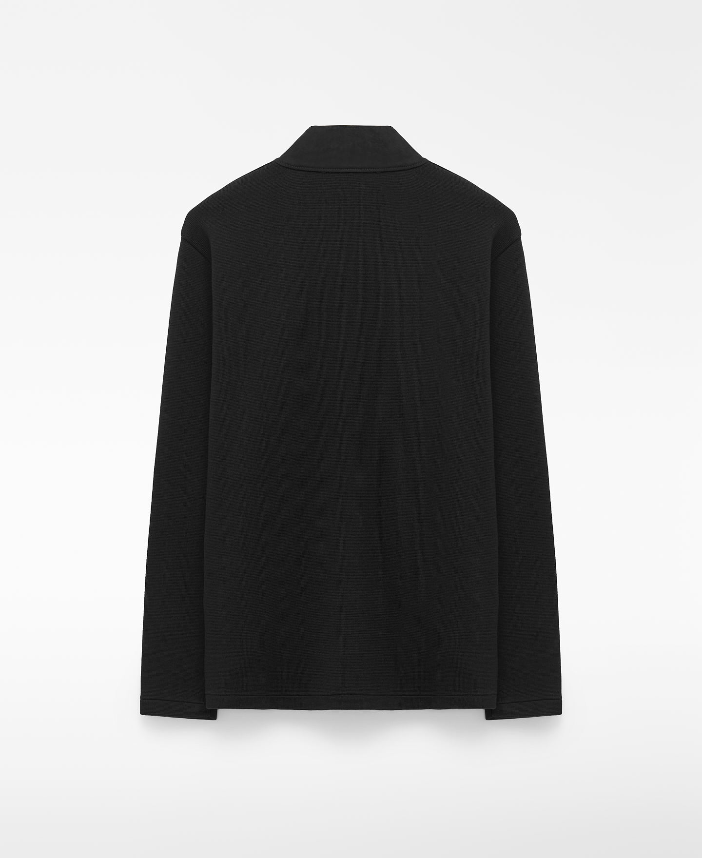 Faux suede and knit jacket image number 5