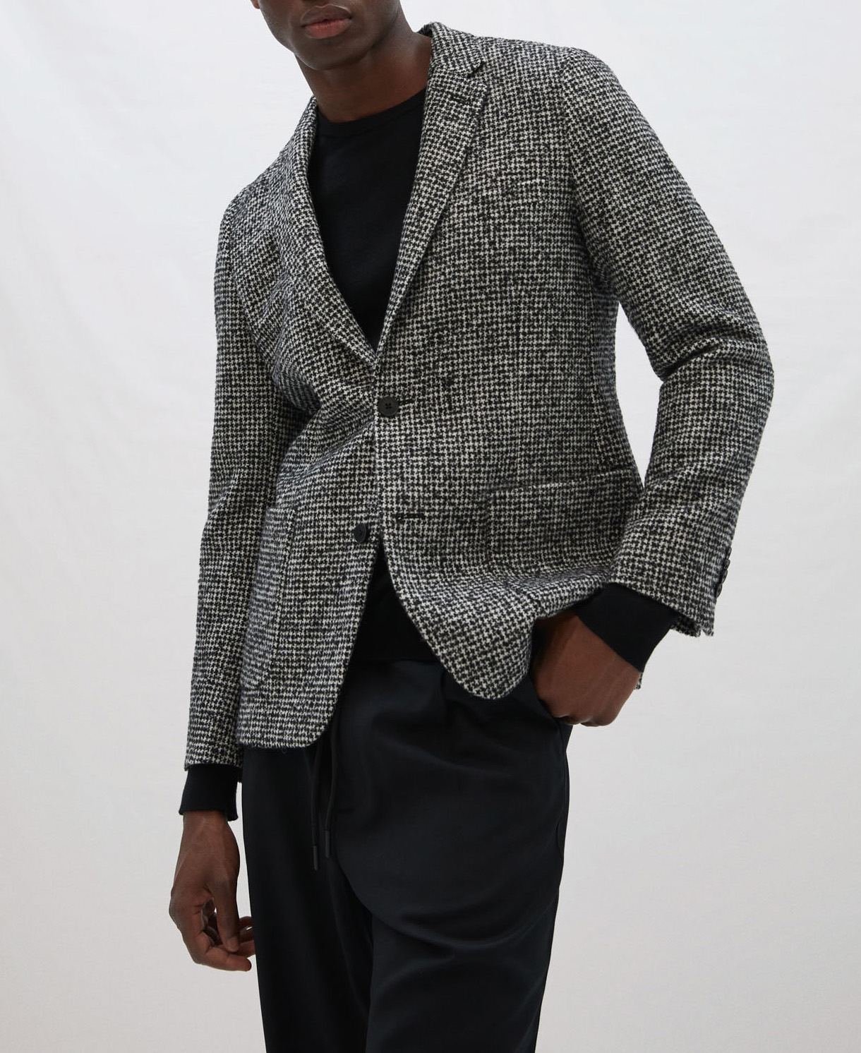 Five pocket blazer in wool fabric image number 0