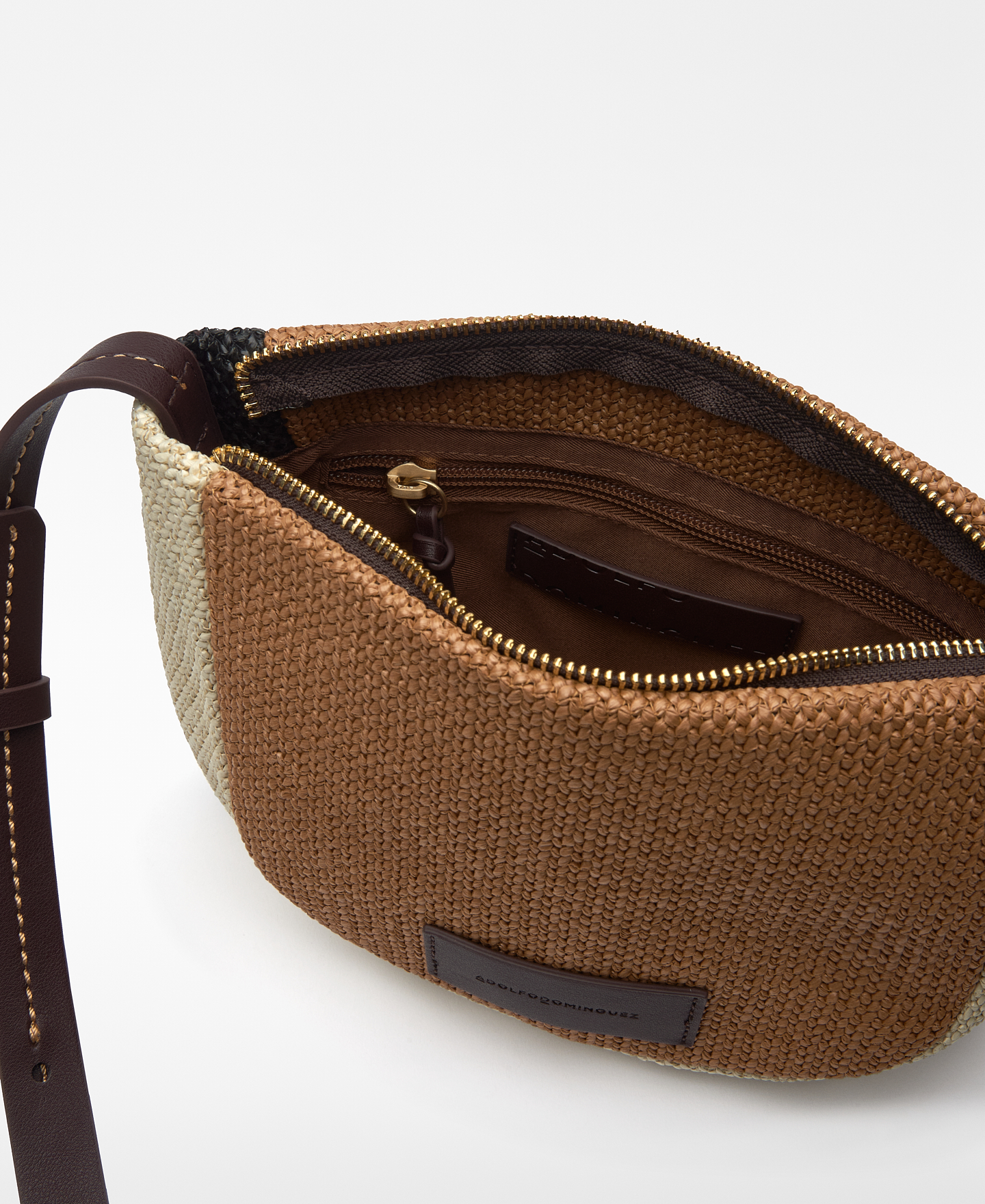 Dorna raffia-textured shoulder bag woman image number 3