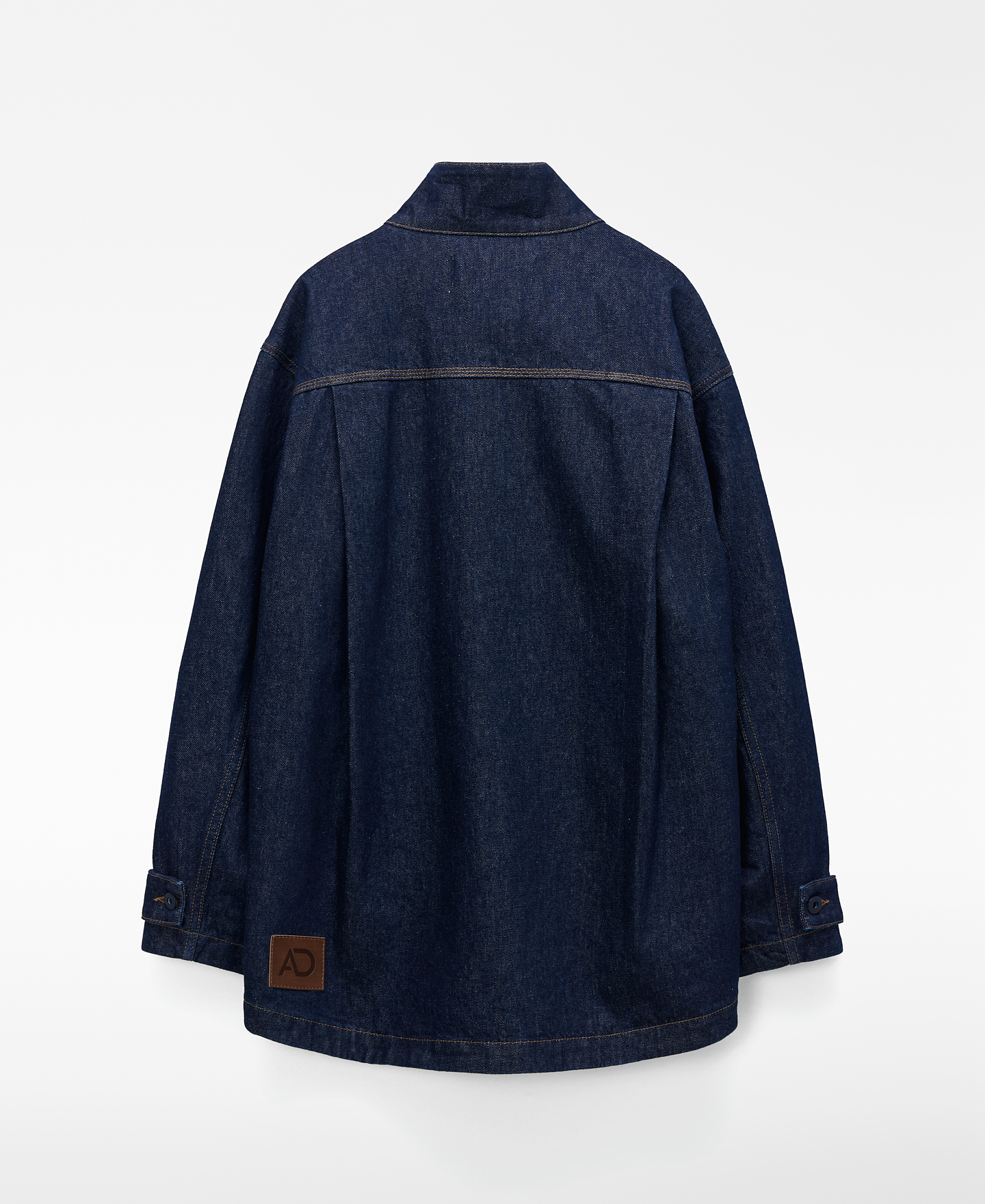 Chaqueta recta denim algod&oacute;n image number 1