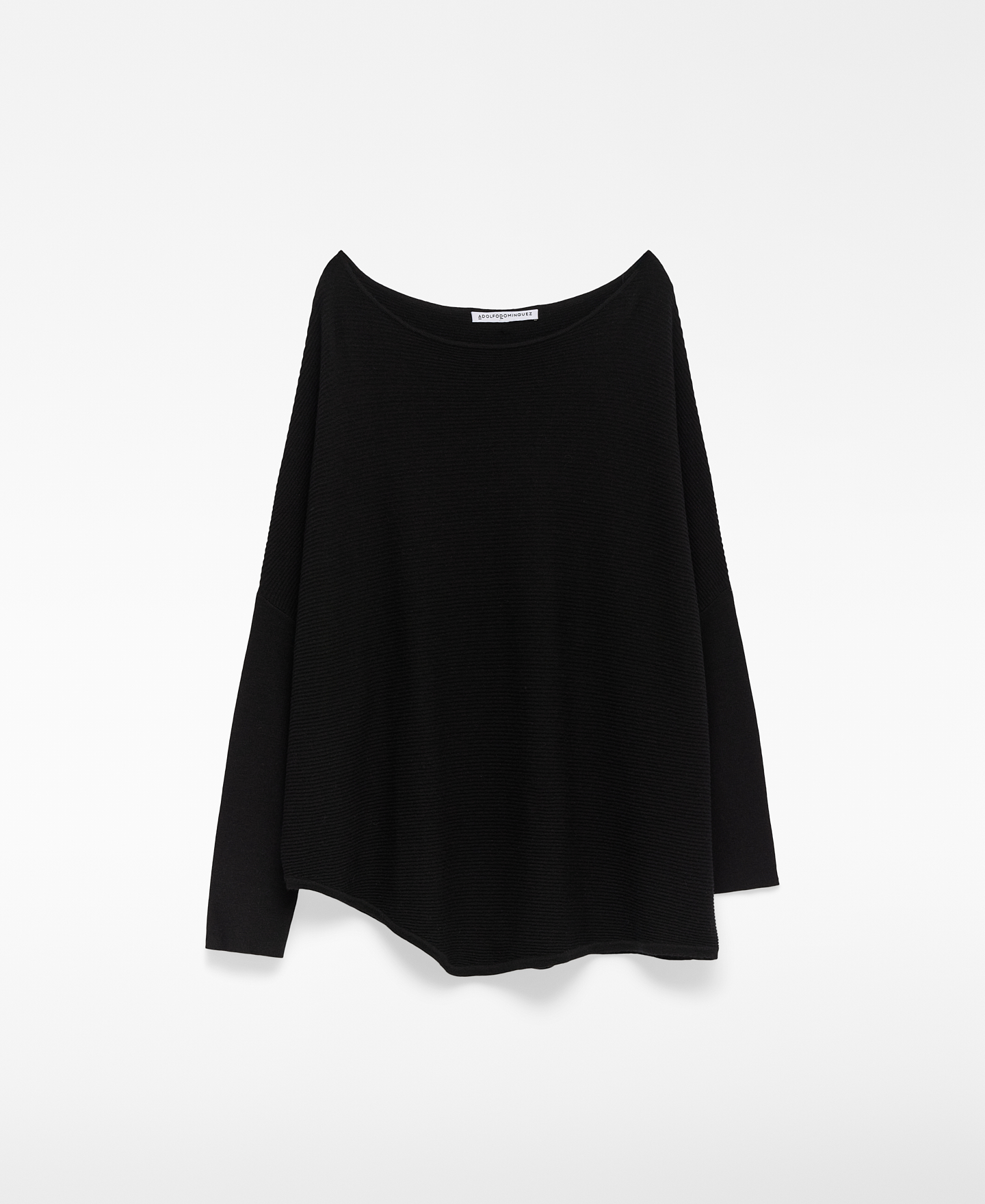 Structured knit asymmetric sweater image number 4