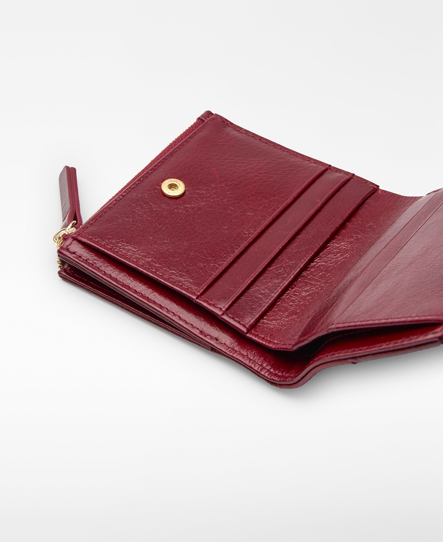 Leather patchwork wallet woman image number 2