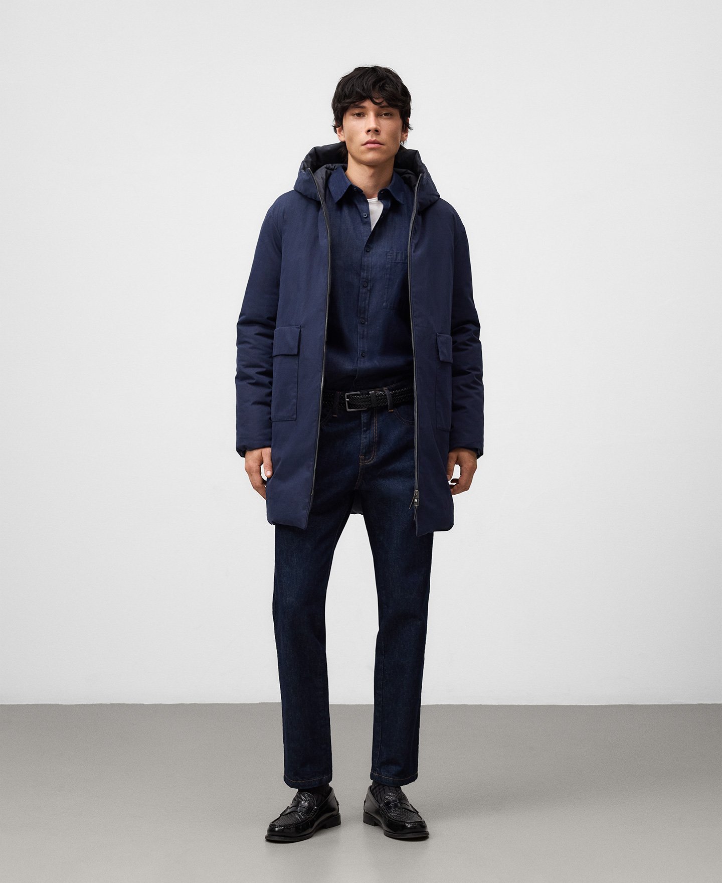 Reversible padded jacket man image number 1