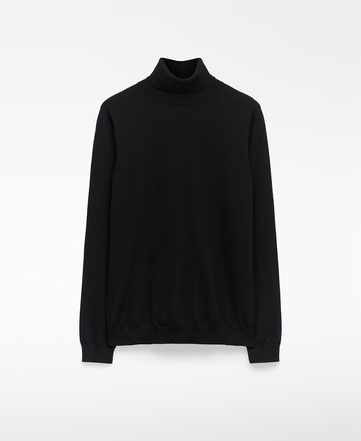 Jersey cuello vuelto lana merino hombre image number 4