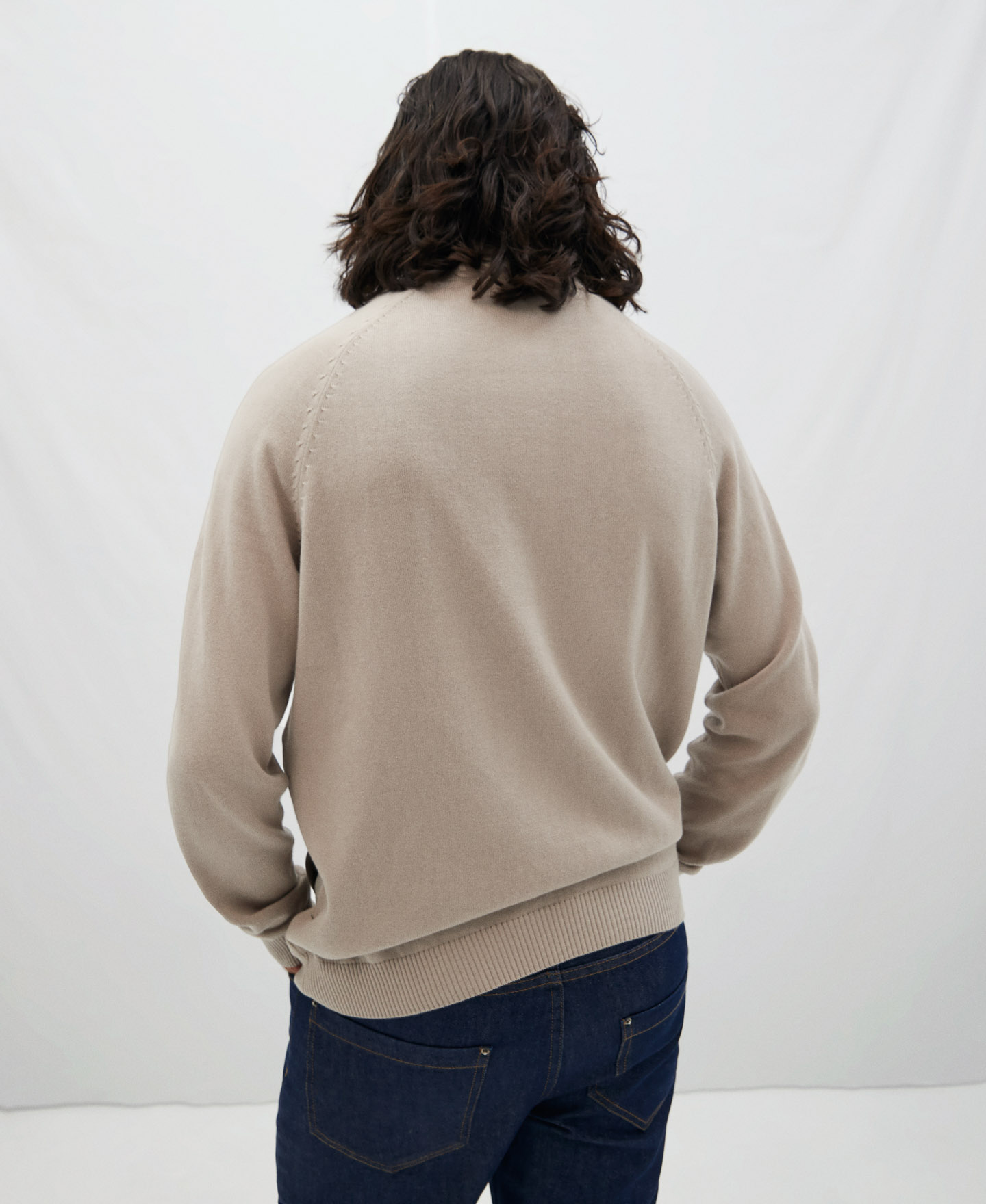 Knitted jacket with zip image number 2