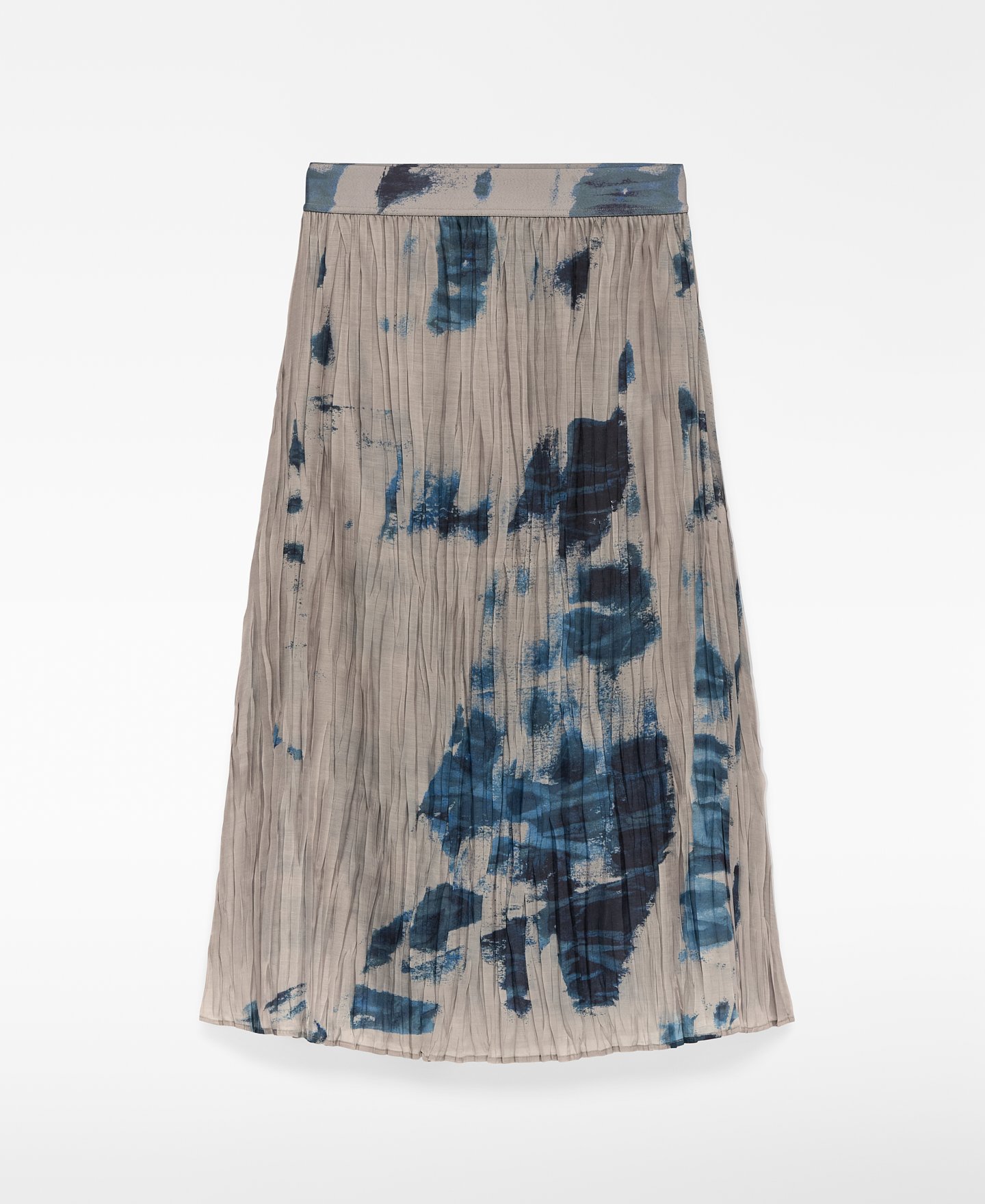 Falda crinkle estampada mujer image number 4