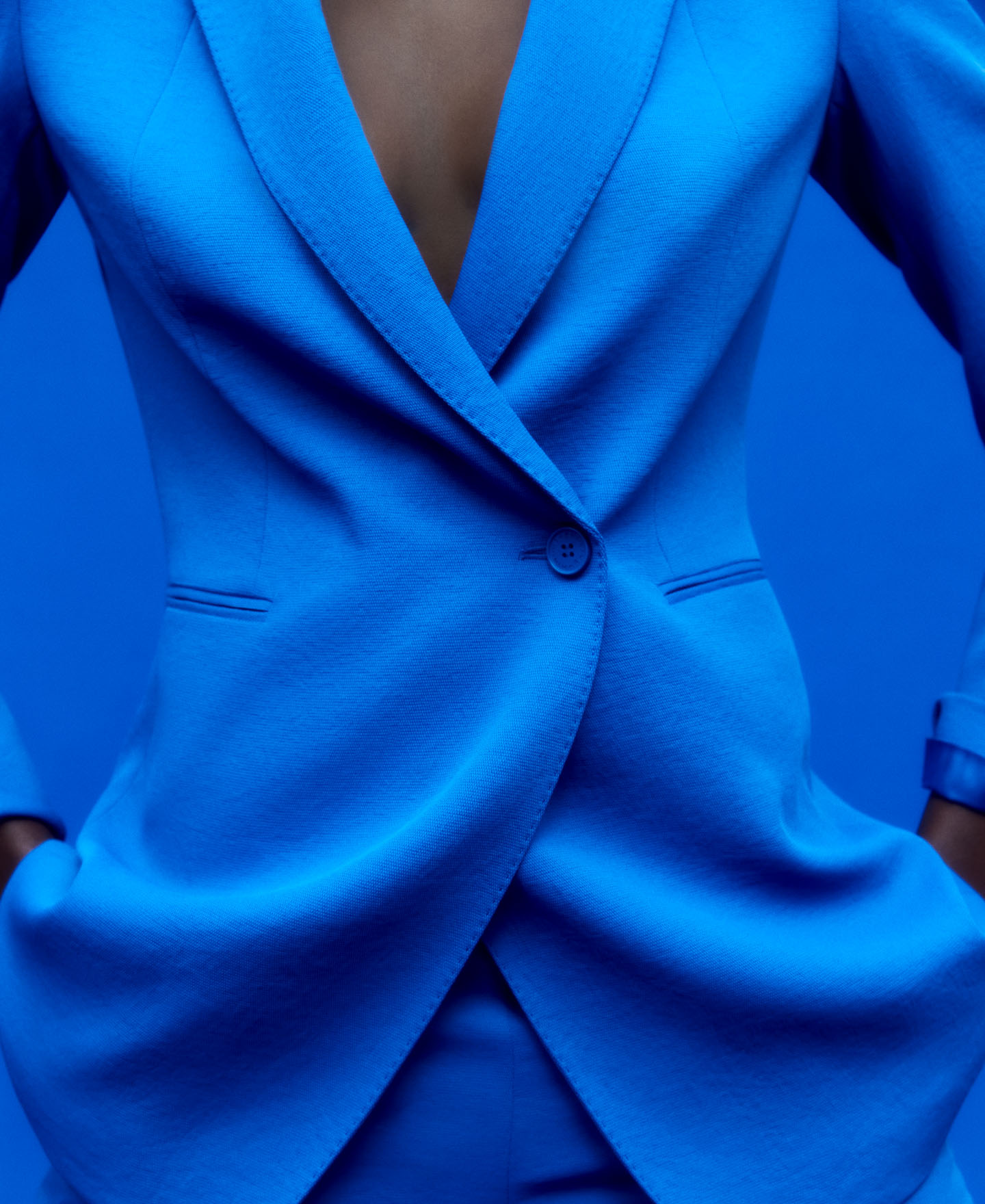 Long fitted blazer image number 3