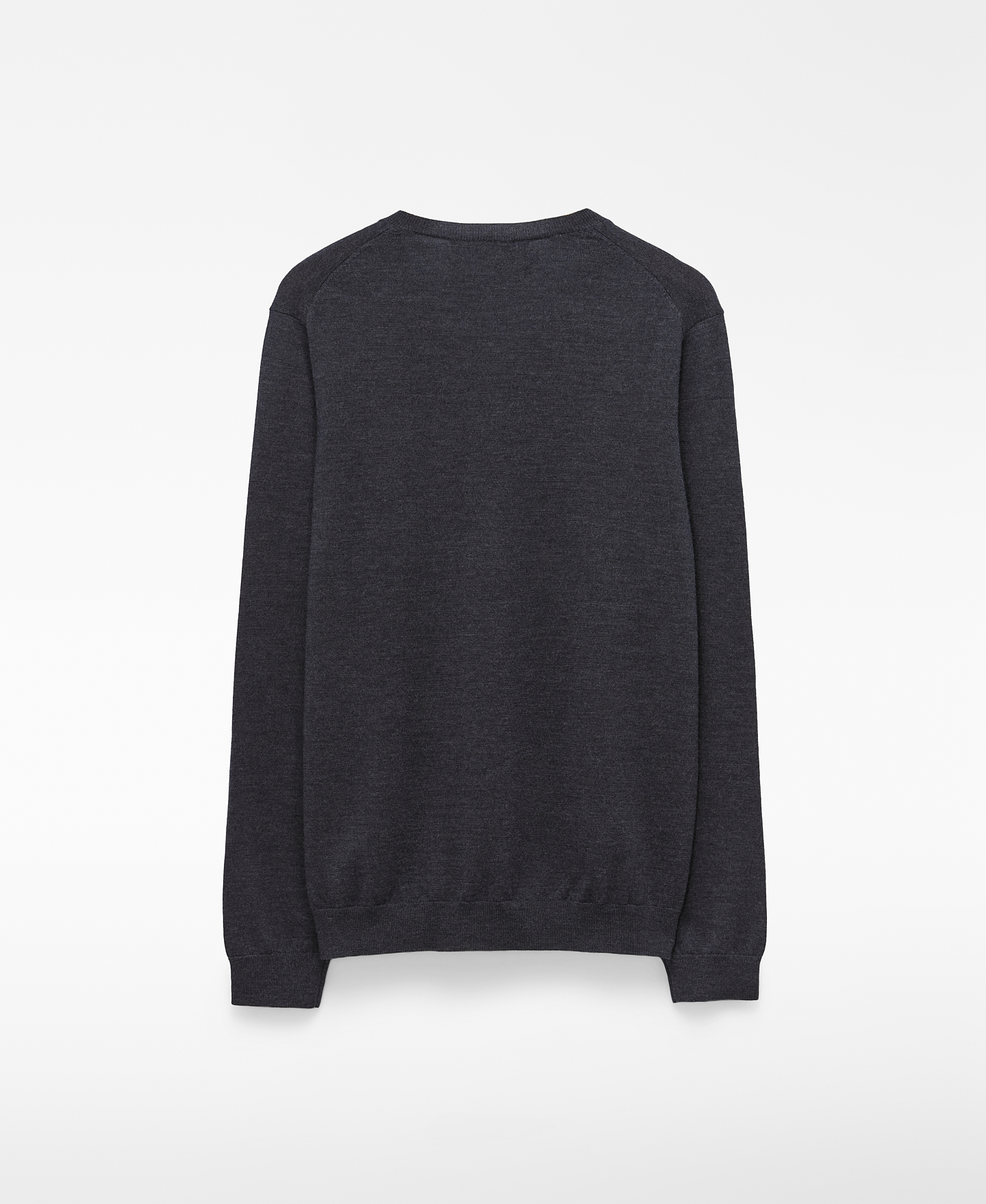 Jersey cuello pico lana merino image number 1
