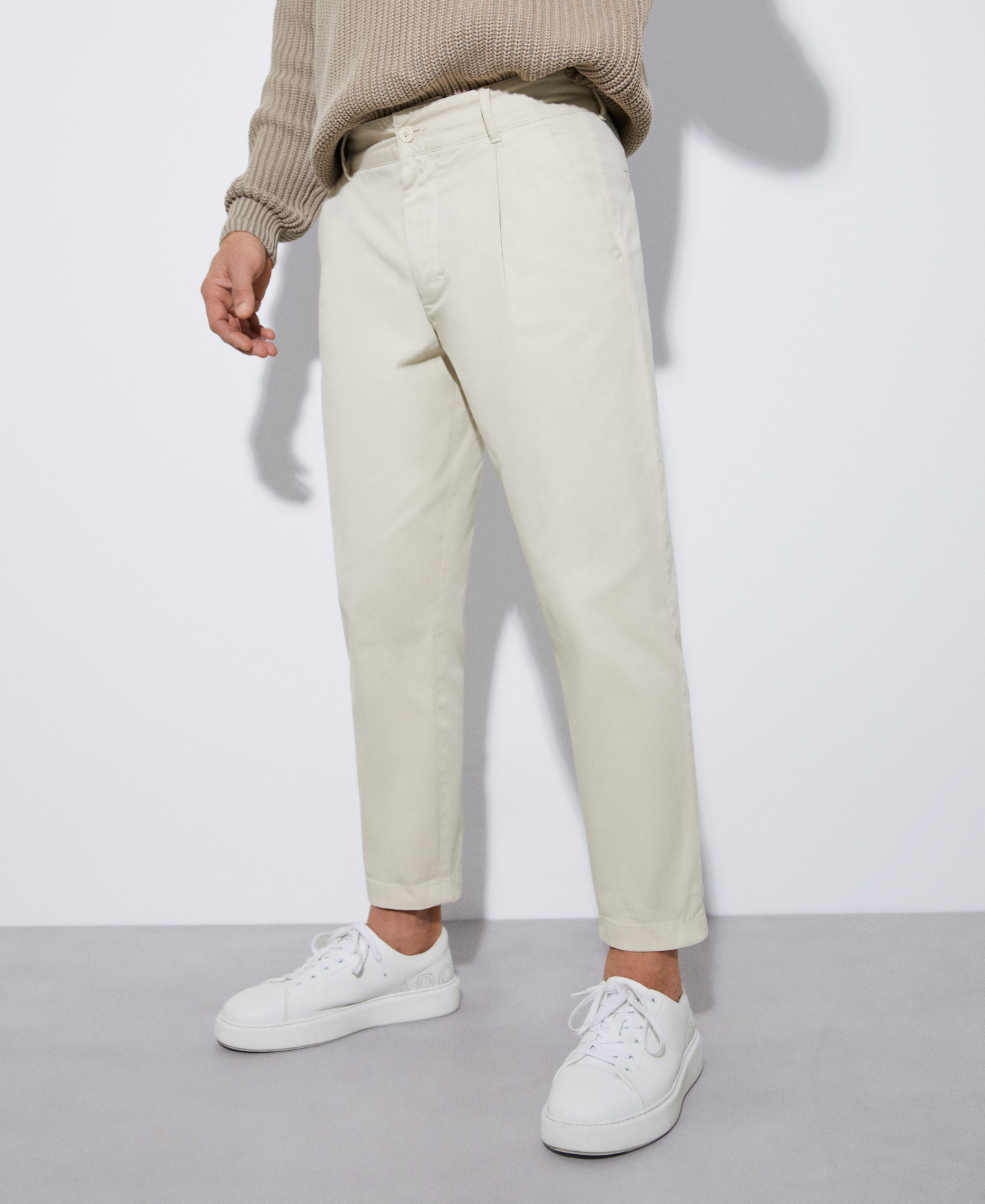 Carrot silhouette darts trousers image number 0