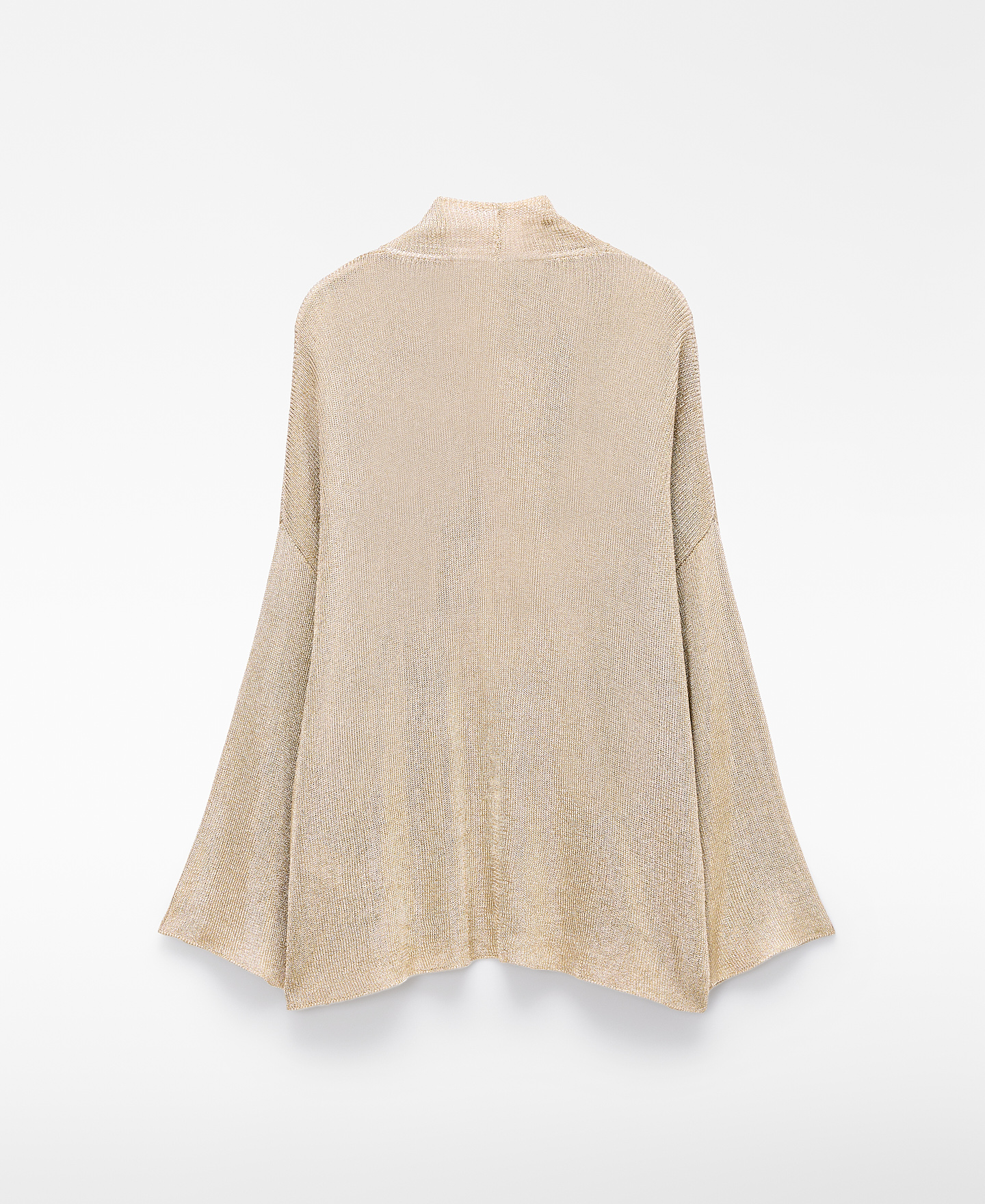 Casaco kimono em malha metalizada image number 7