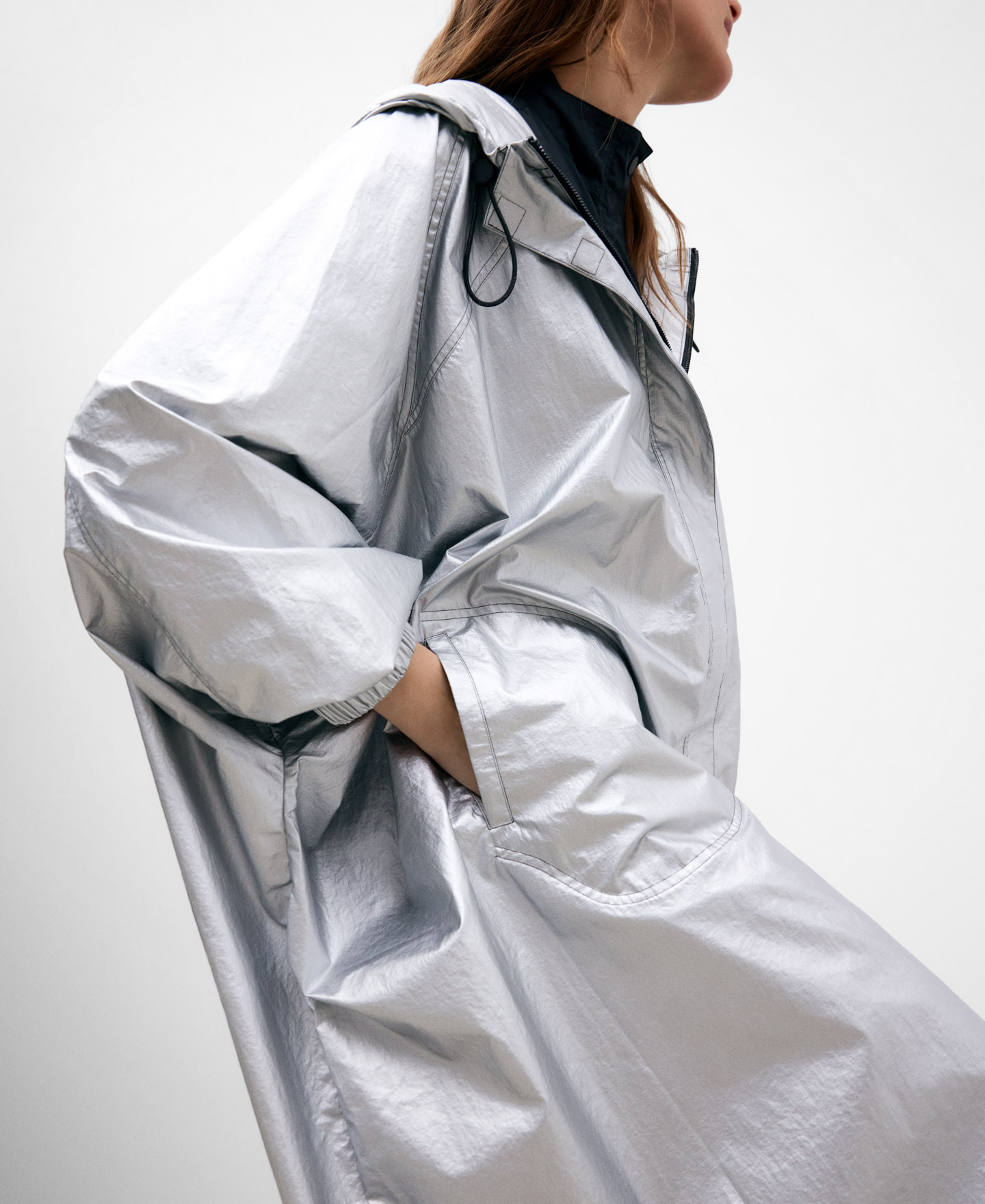 Nylon windproof coat image number 3