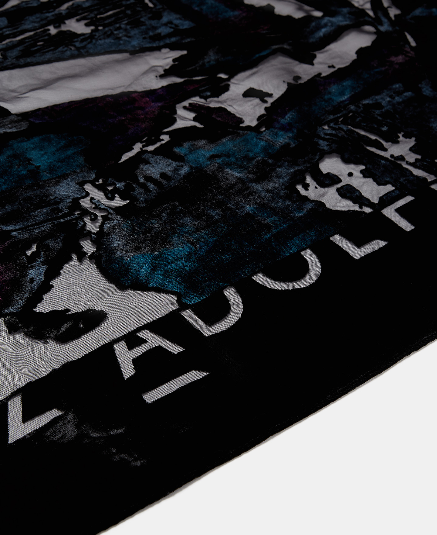 Devore shawl stamped with stained glass image number 2
