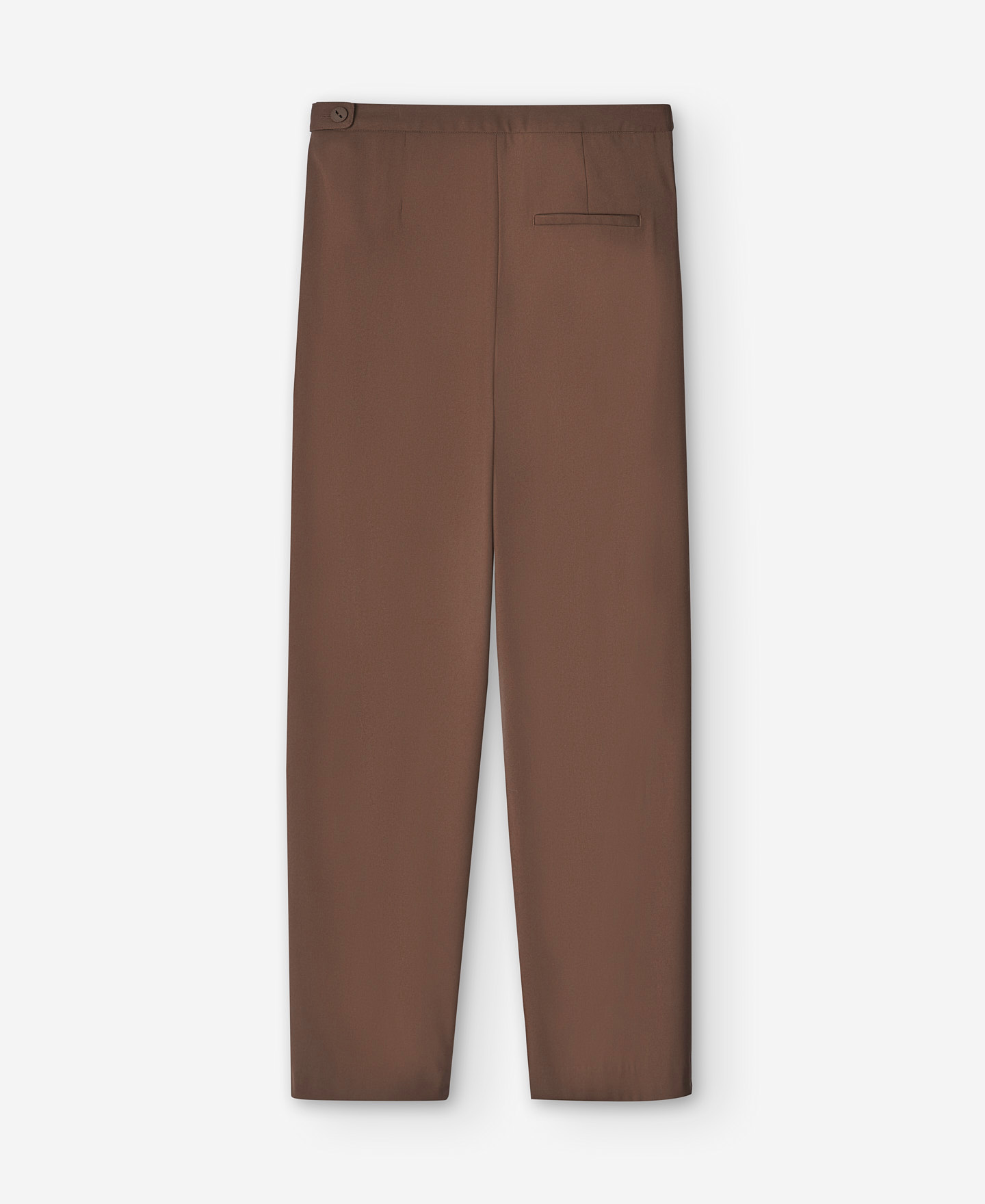 Brown darts trousers for women image number 5