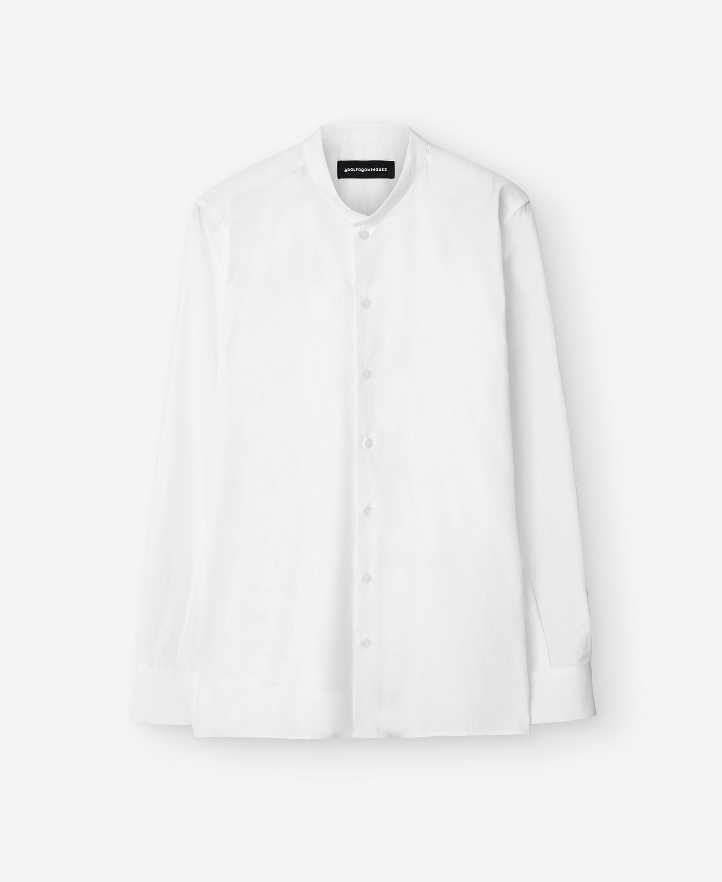 Chemise à col mao en coton biologique image number 4