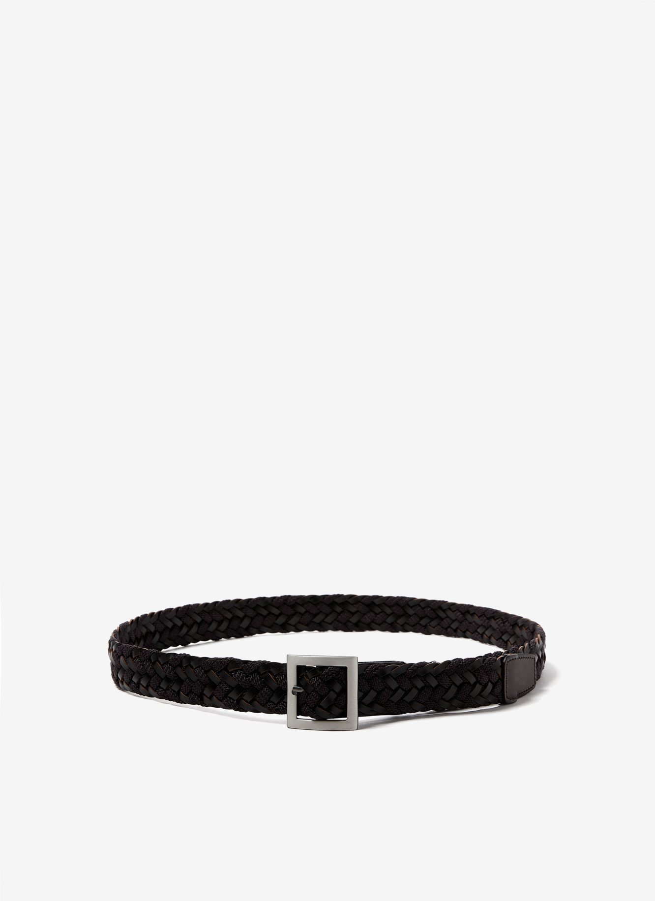 Braided leather belt image number 0